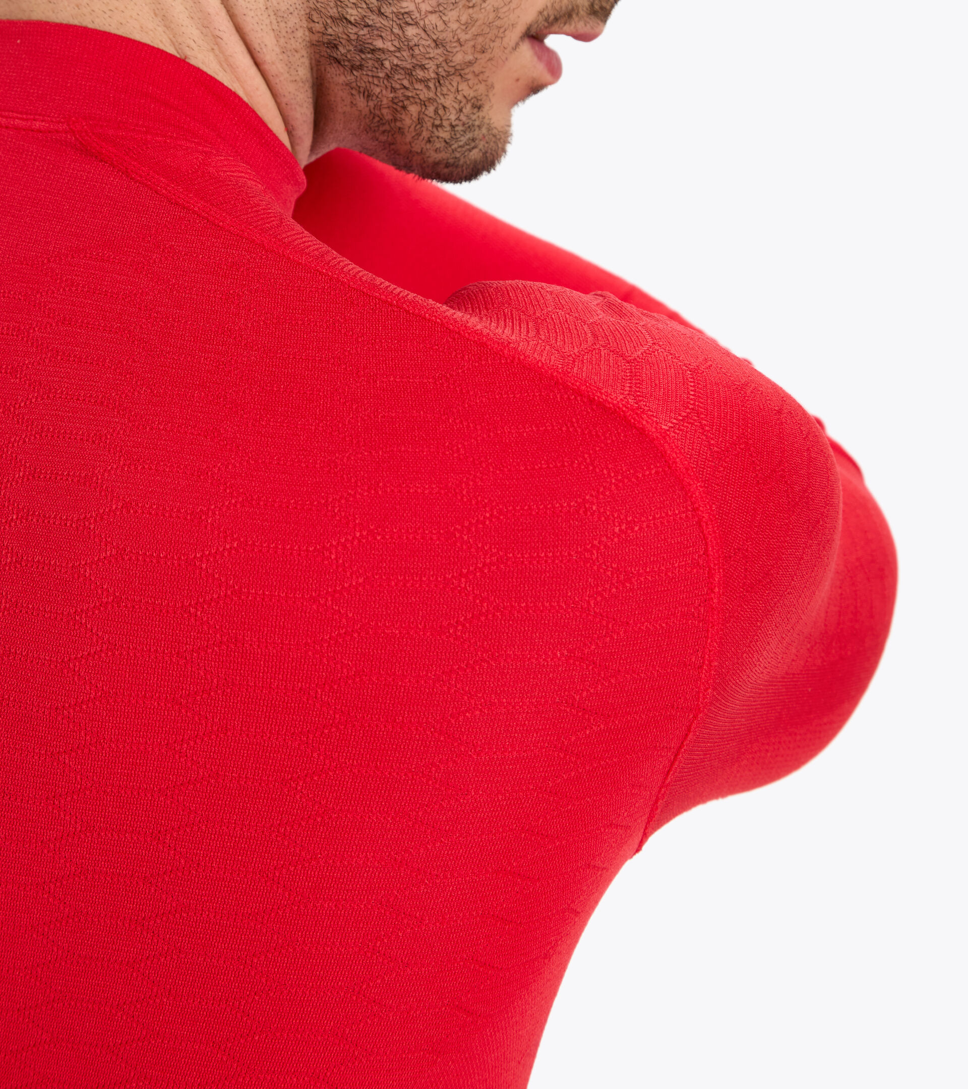 Apparel Sport UOMO LS TURTLE NECK ACT ROSSO LYCHEE Diadora