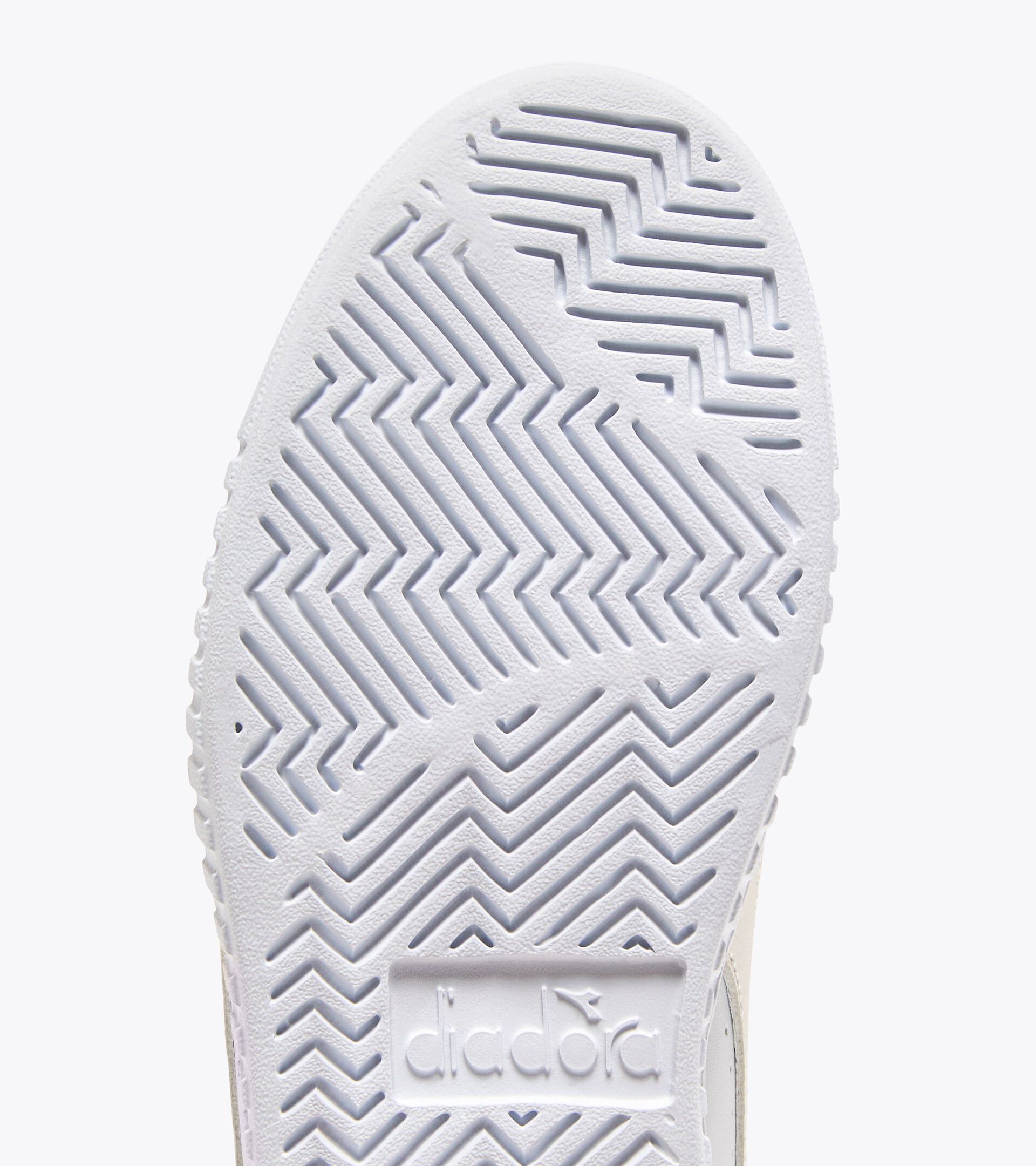 Sports shoe -  8 to 16 years old - All-gender GAME STEP METAL GS WHITE/SKY-BLUE - Diadora