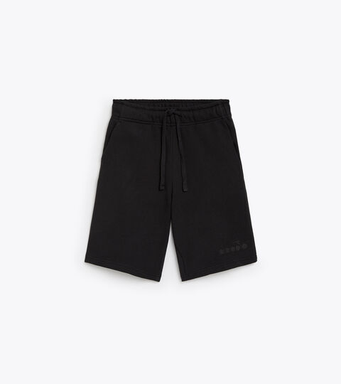 BERMUDA SPW LOGO, BLACK Cotton sweatpants - Gender neutral BERMUDA SPW LOGO BLACK - Diadora