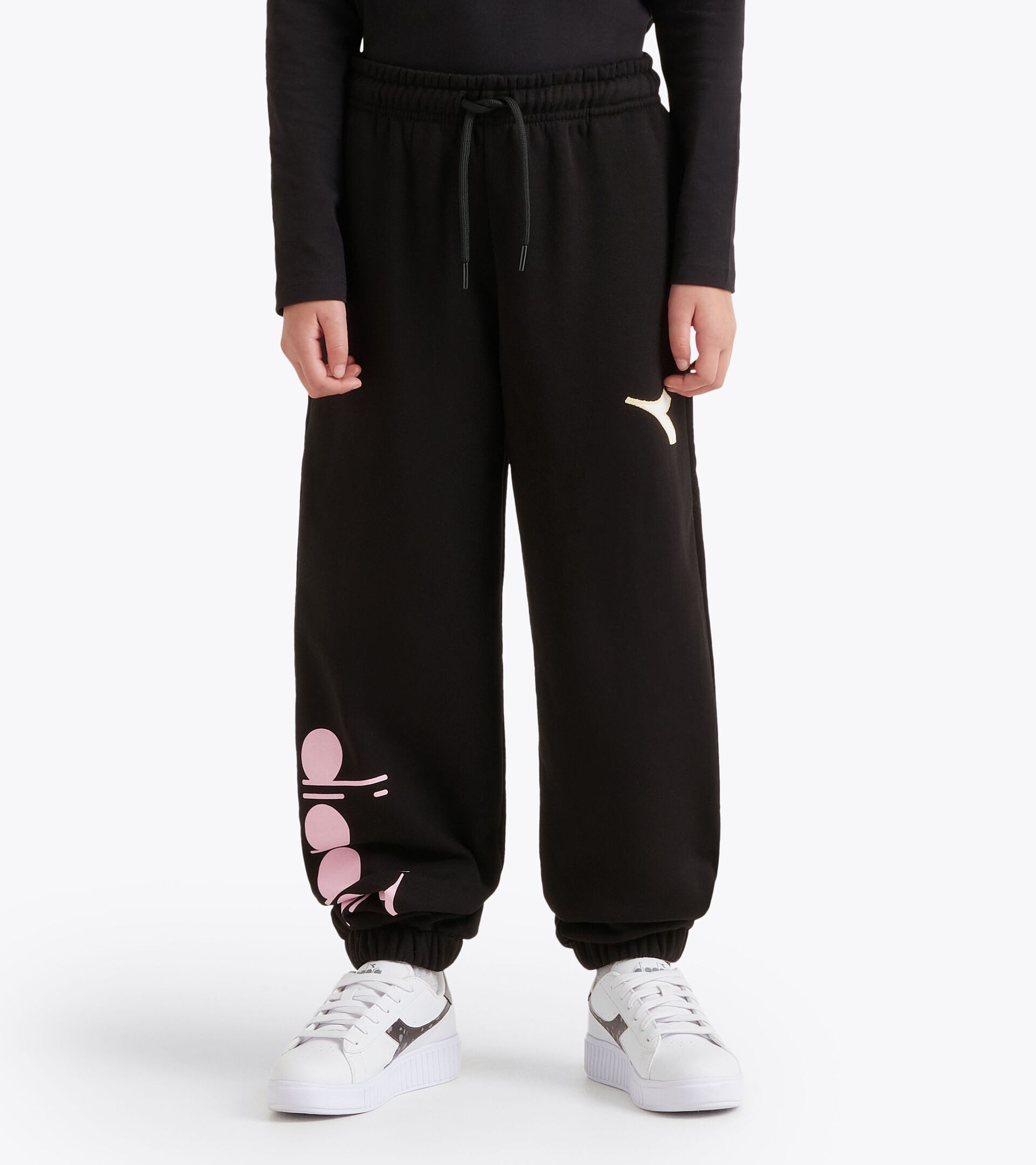 Joggers - Girls JG. JOGGER PANTS WONDERLAND BLACK - Diadora