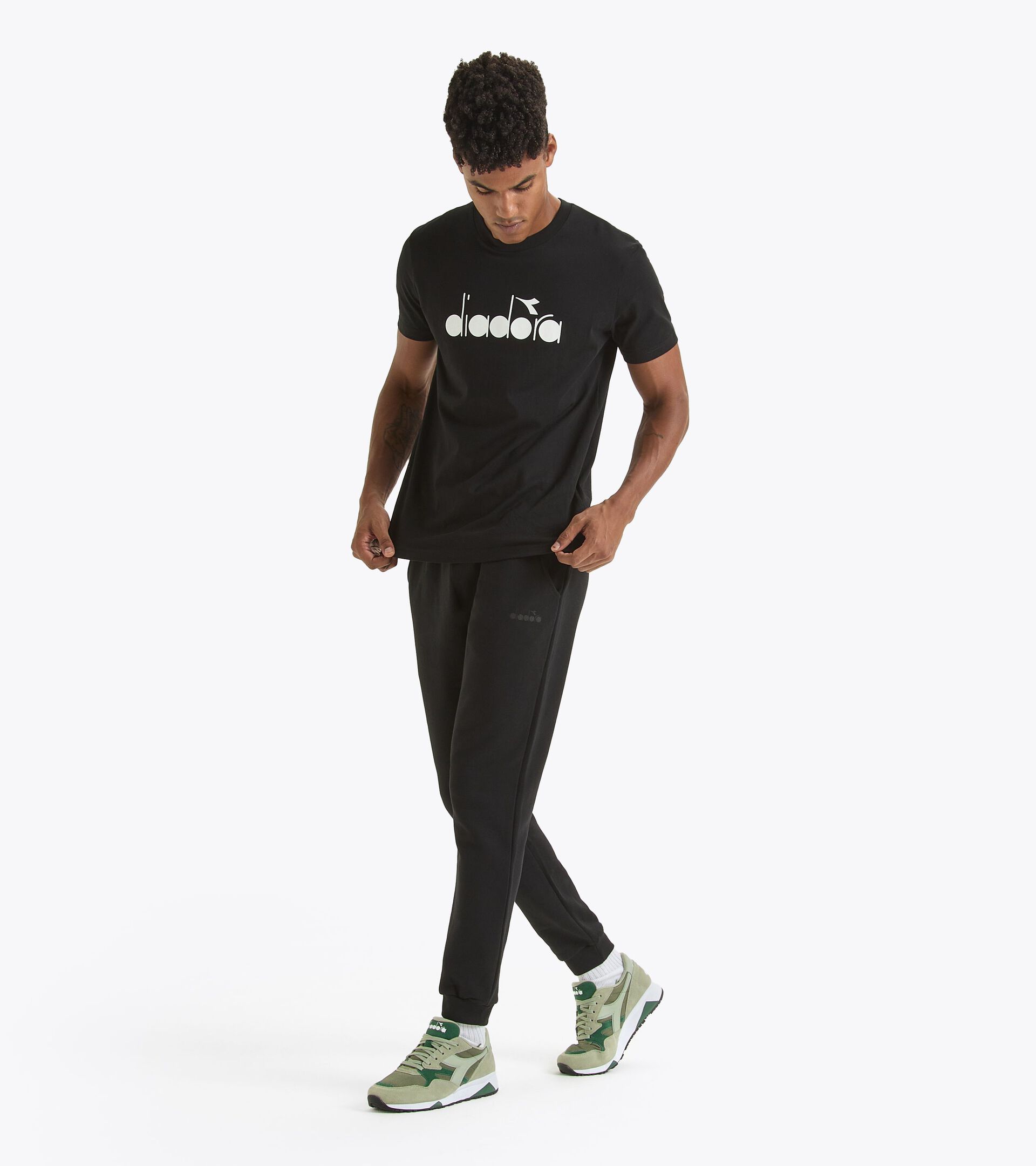 Pantalon de sport - Made in Italy - Gender Neutral PANTS LOGO NOIR - Diadora