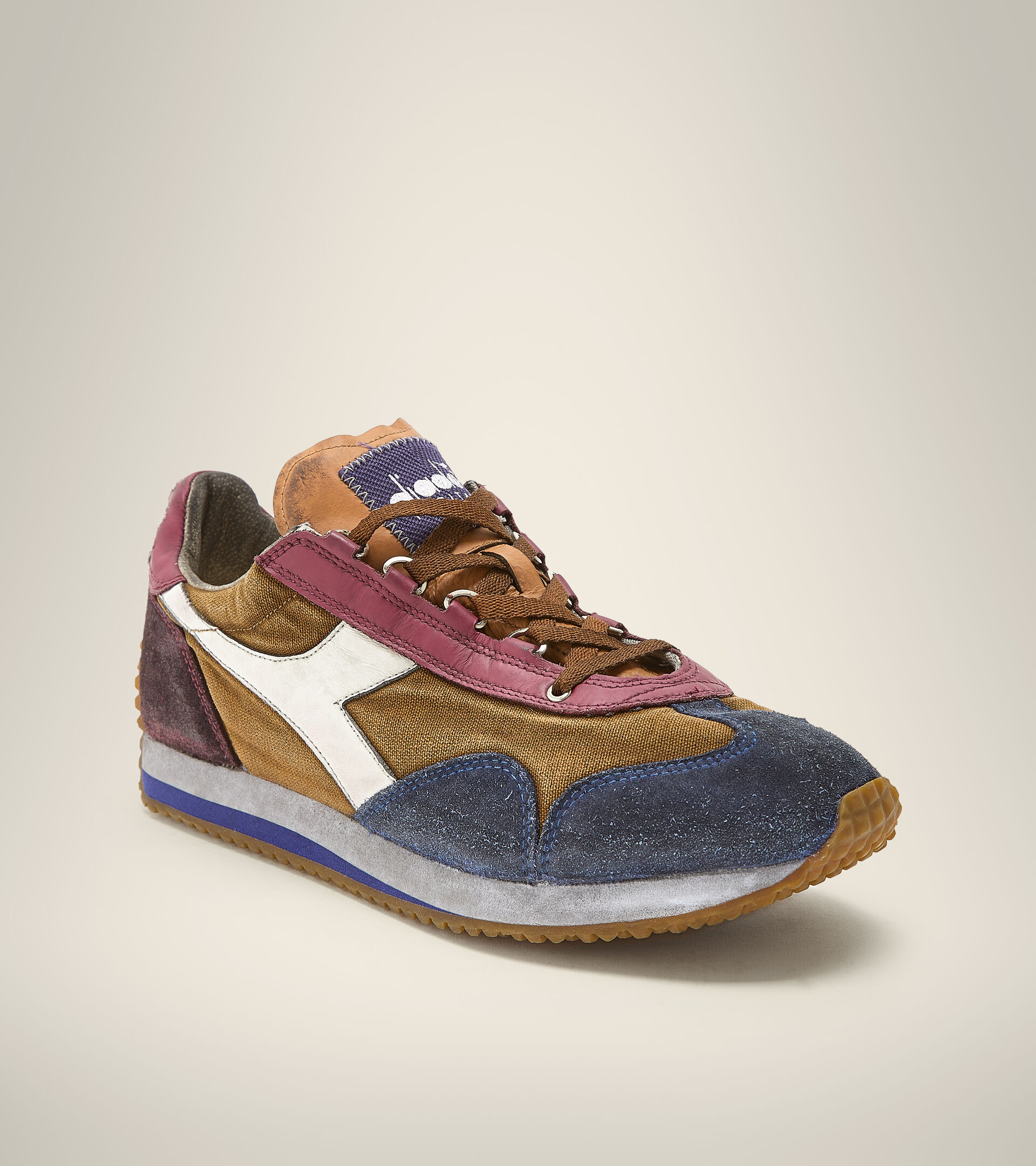 Heritage shoe - Unisex EQUIPE H DIRTY STONE WASH EVO HAZEL BROWN - Diadora