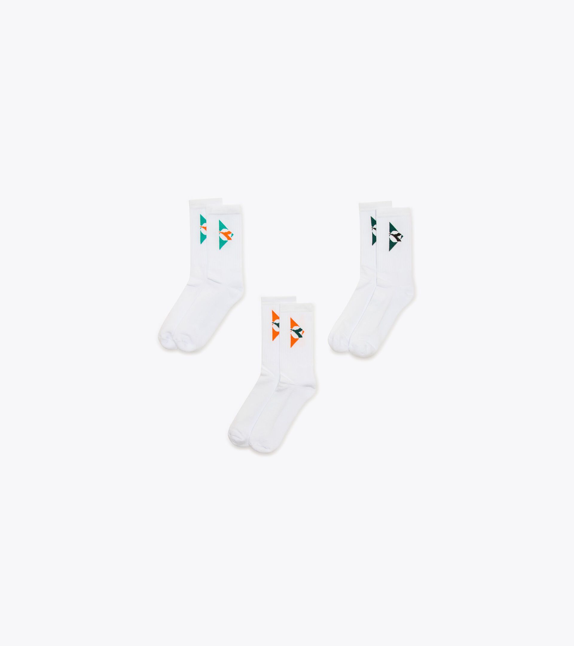 Set of 3 socks - Made in Italy SOCKS 3PACK TENNIS 90 OPTICAL WHITE - Diadora
