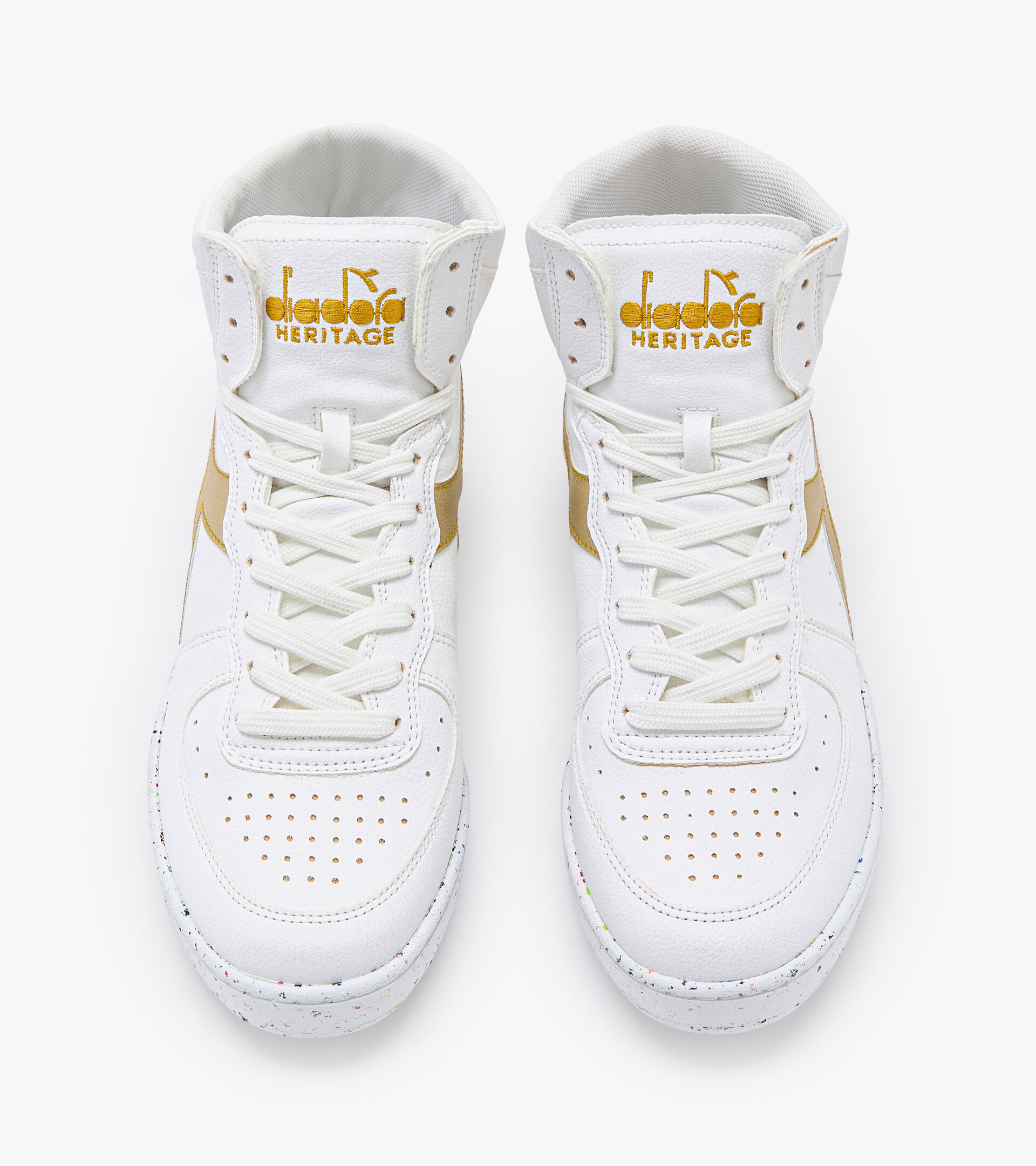 Heritage shoes - Unisex MI BASKET 2030 WHITE/RICH GOLD (C5363) - Diadora