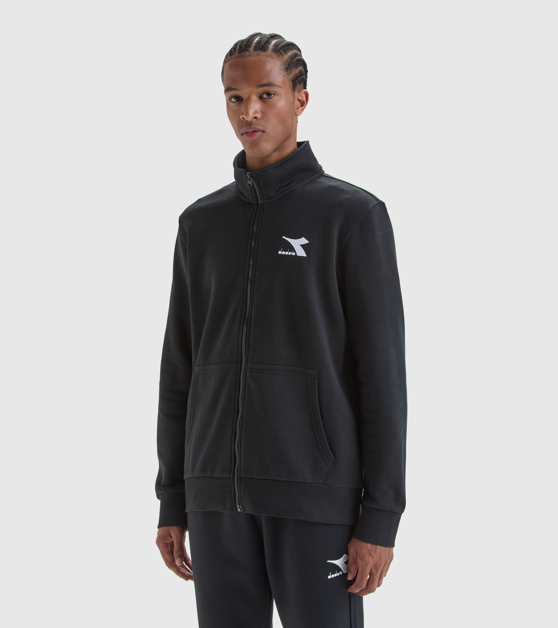 Sports sweatshirt - Men’s SWEAT FZ CORE BLACK - Diadora