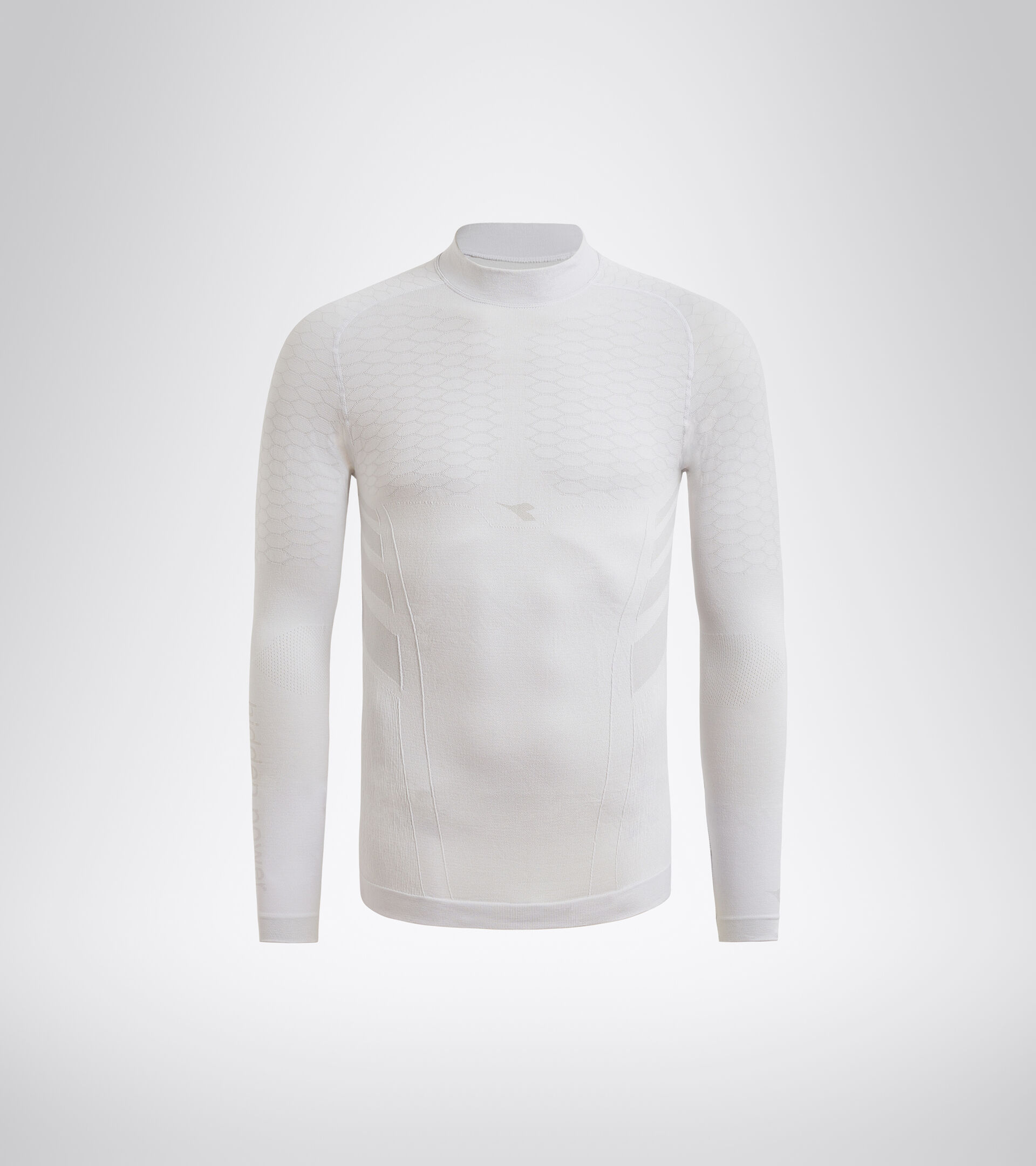 Long-sleeved training t-shirt - Men LS TURTLE NECK ACT OPTICAL WHITE - Diadora