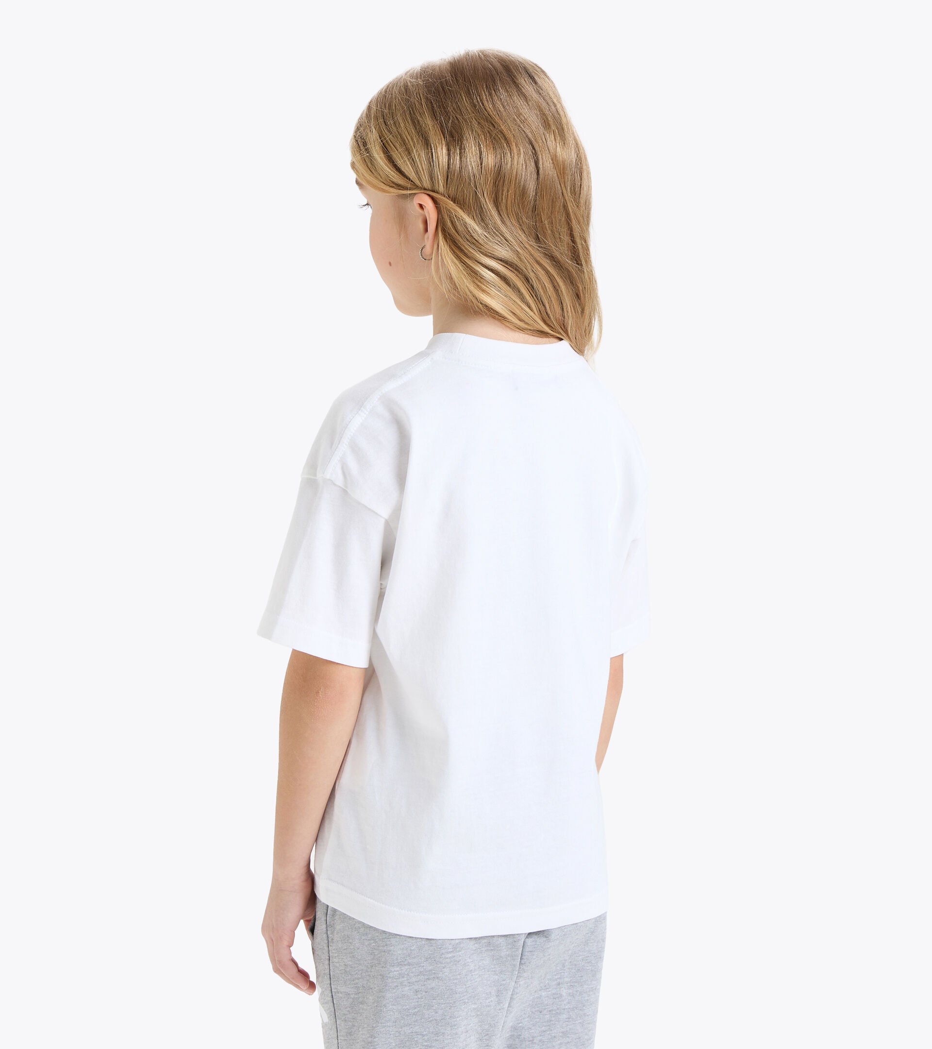 T-shirt en coton - Enfant
 JU.T-SHIRT SS SL BLANC VIF - Diadora