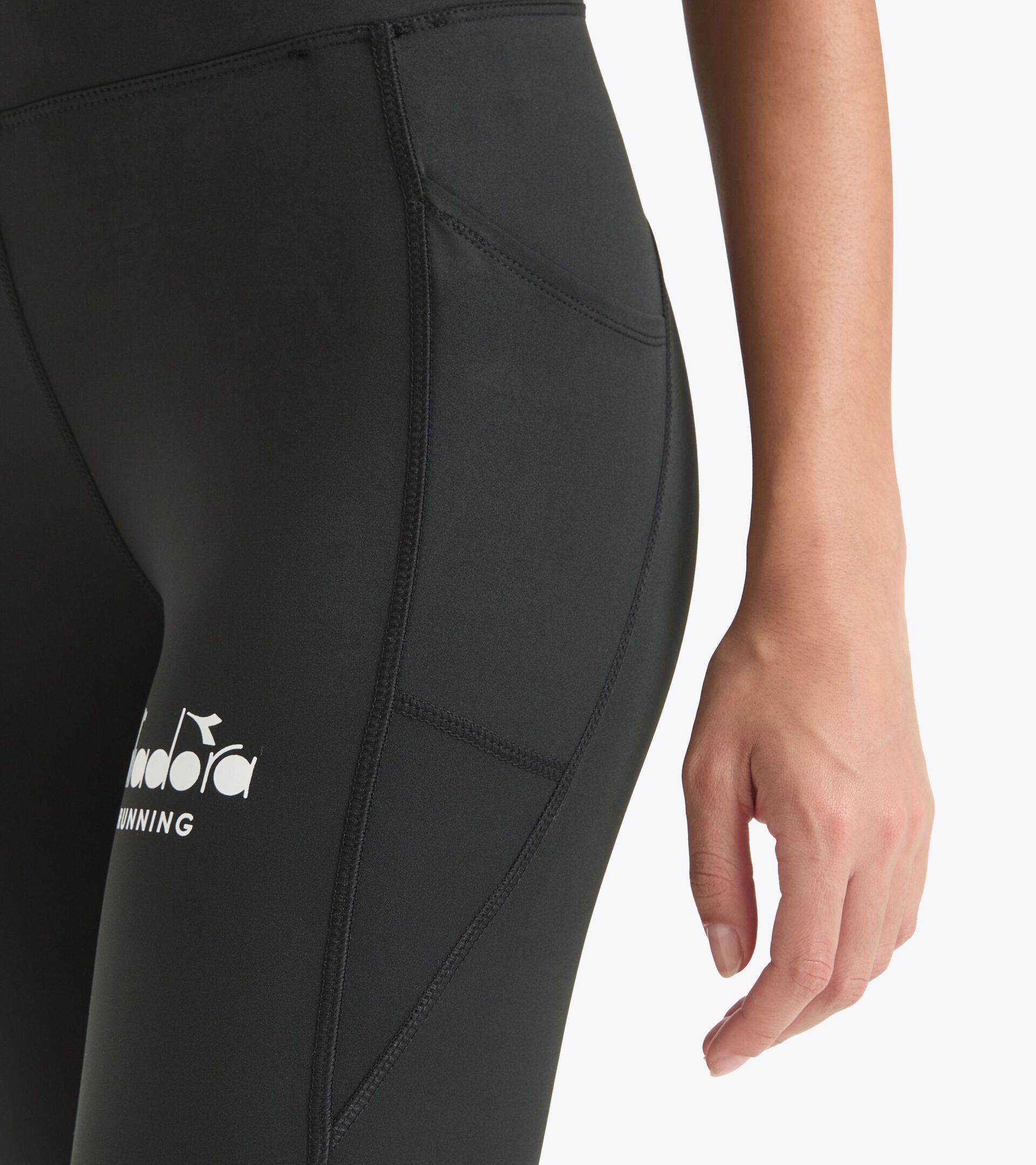 Laufleggings Squadra Di Corsa - Damen L. TIGHTS SQUADRA DI CORSA SCHWARZ - Diadora