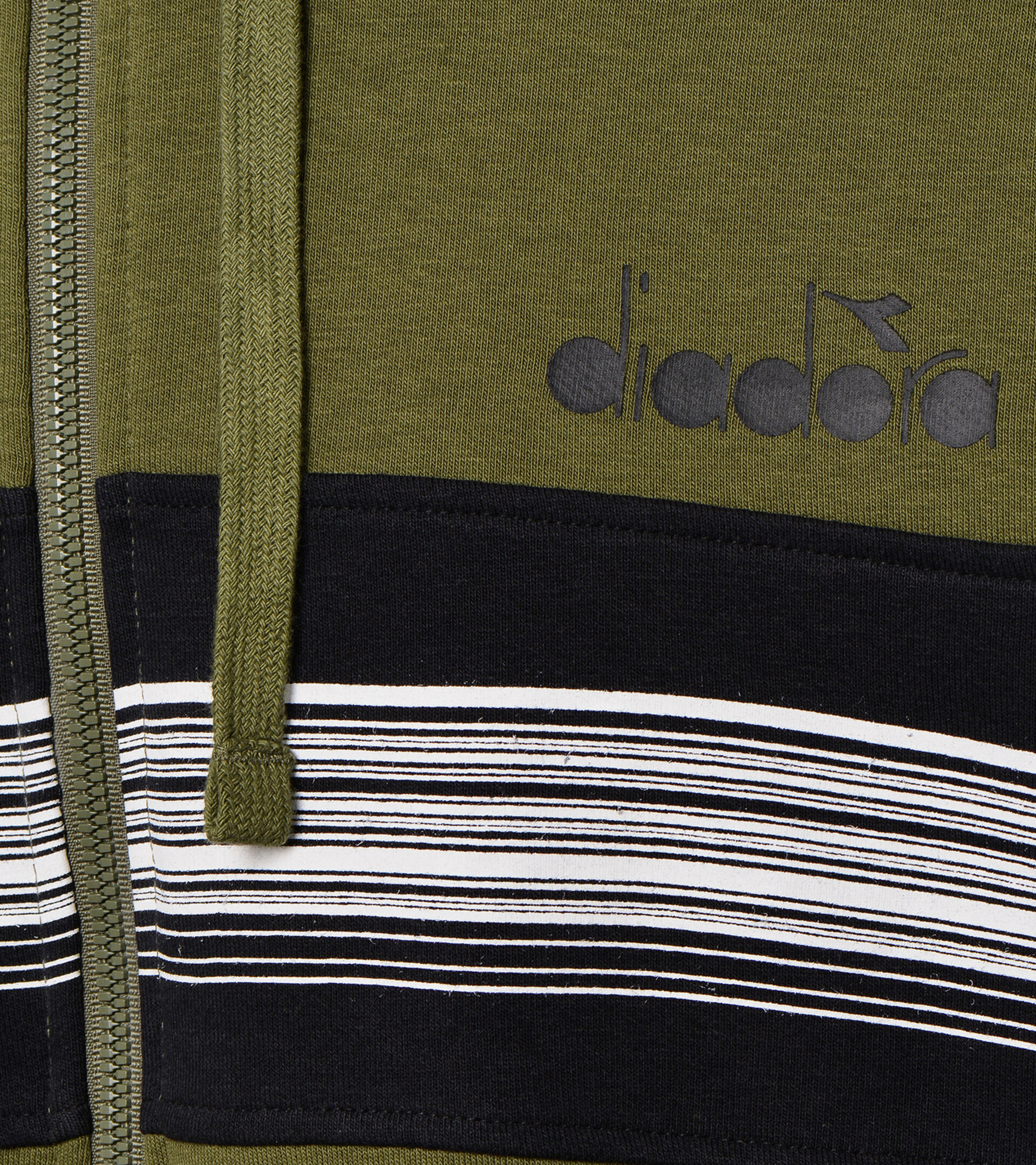 Tracksuit - Men HD FZ SUIT BLKBAR WINTER MOSS - Diadora
