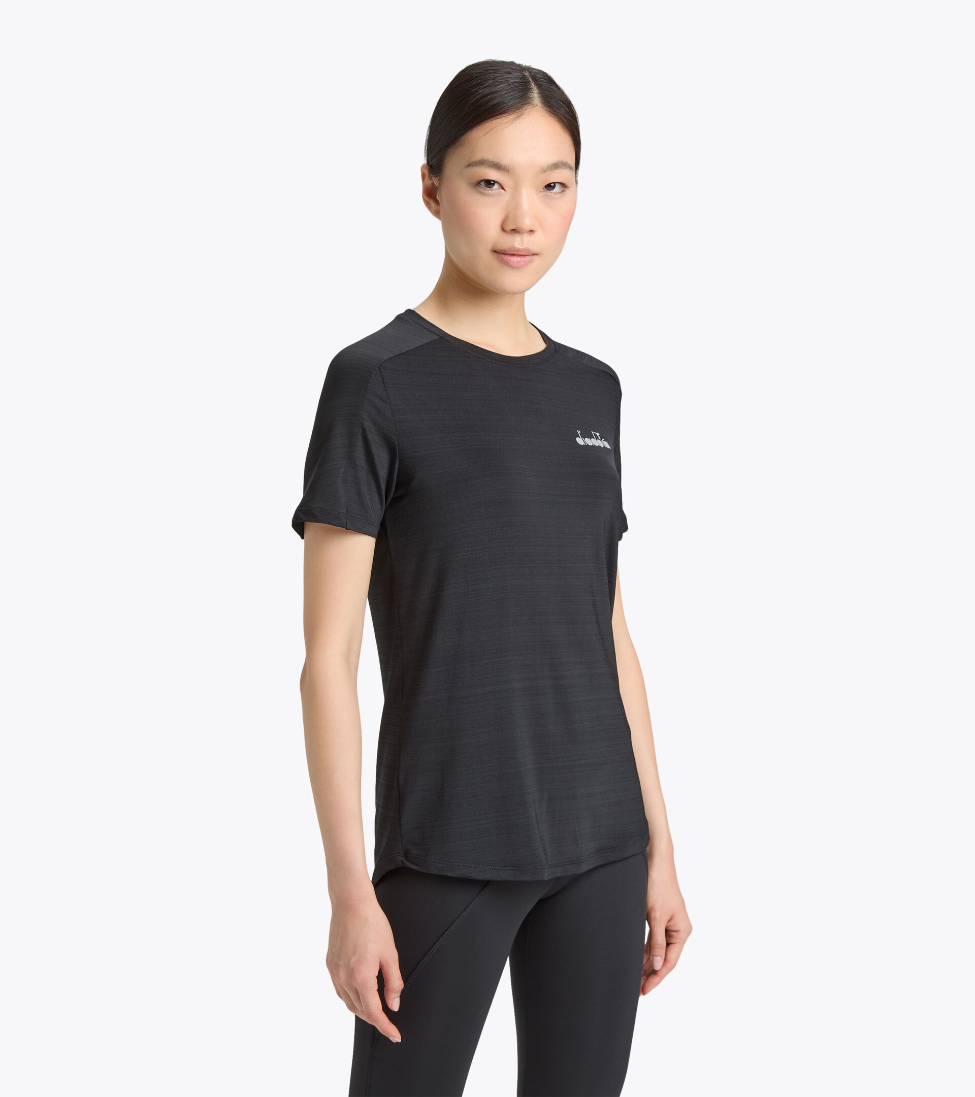 Camiseta para entrenar - Mujer L. SS T-SHIRT BE ONE FT NEGRO - Diadora