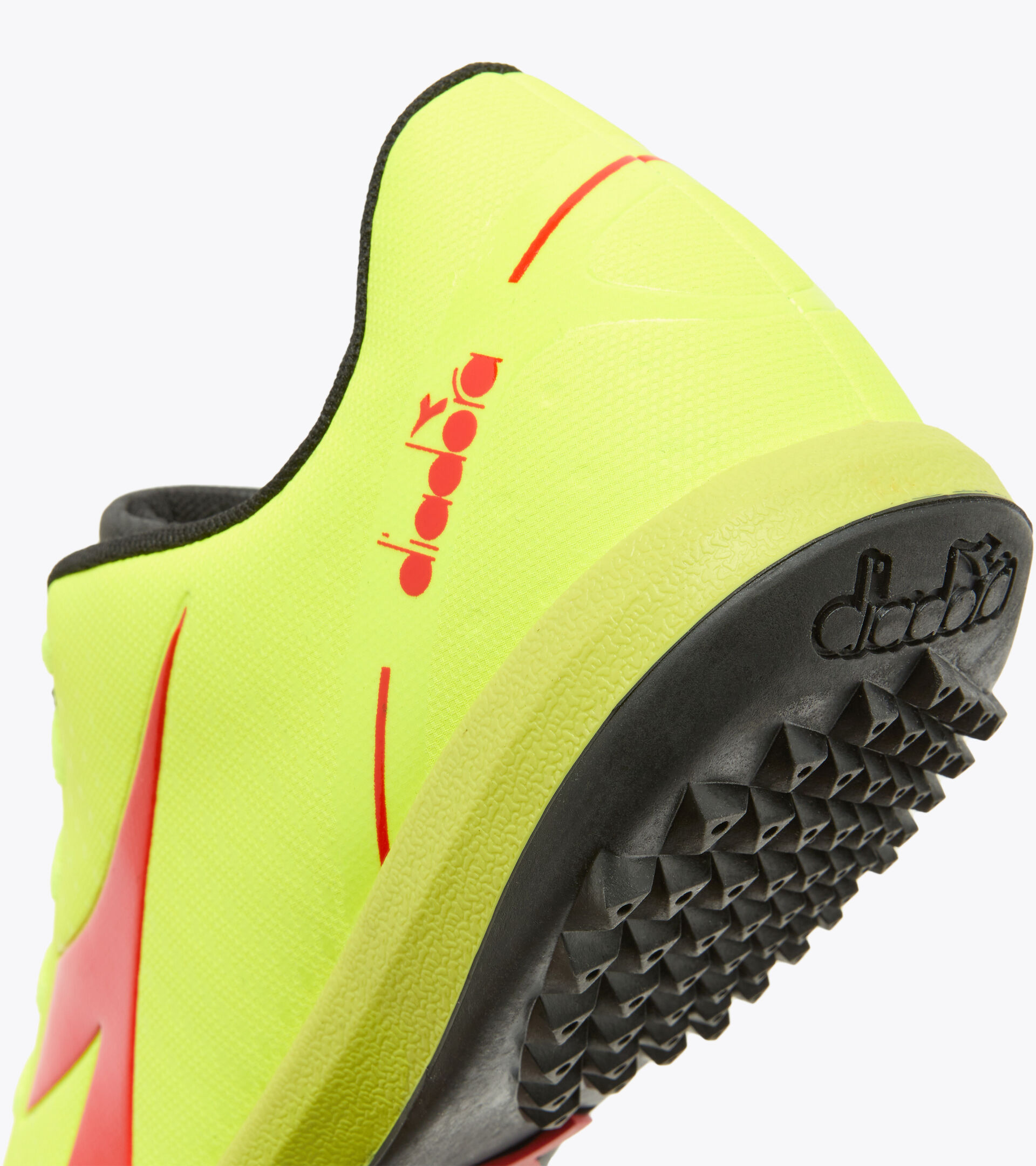 Futsal boot - Specific outsole for synthetic/hard grounds PICHICHI 5 TFR YLLW FLUO DD/MILANO RED/BLACK - Diadora