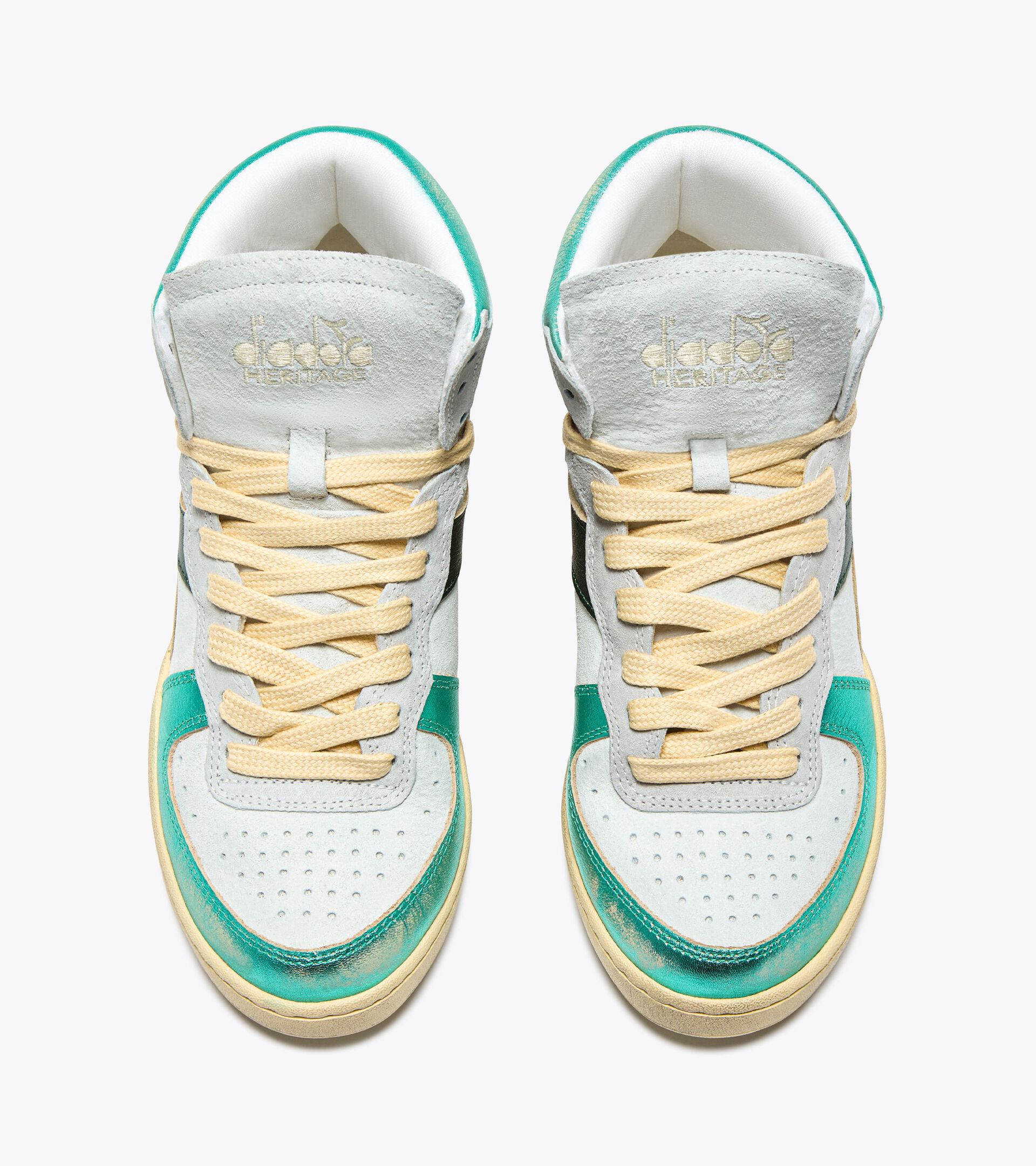 Chaussures Heritage - Femme MI BASKET METAL PIGSKIN USED WN TURQUOISE - Diadora