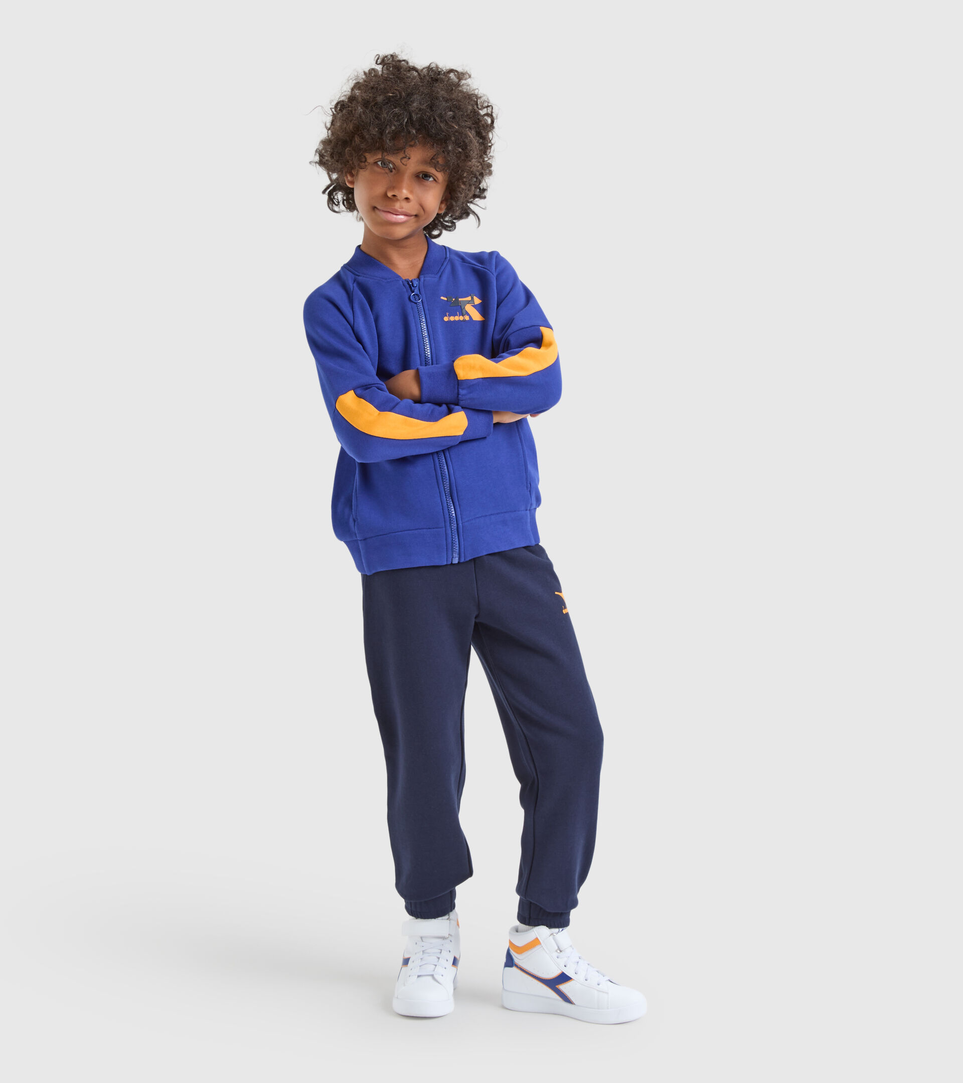 Sports tracksuit - Kids JB. TRACKSUIT FZ TWISTER SODALITE BLUE - Diadora