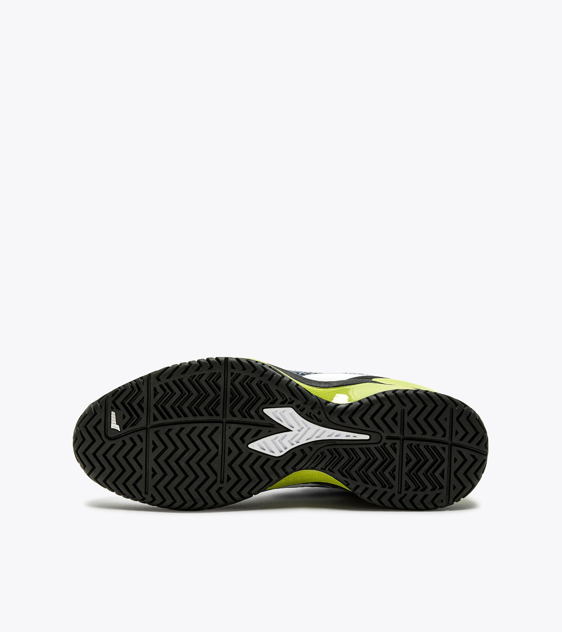 Tennis shoes for hard surfaces or clay - Men BLUSHIELD TORNEO 2 AG WHITE/DEJA VU BLUE/BLACK - Diadora
