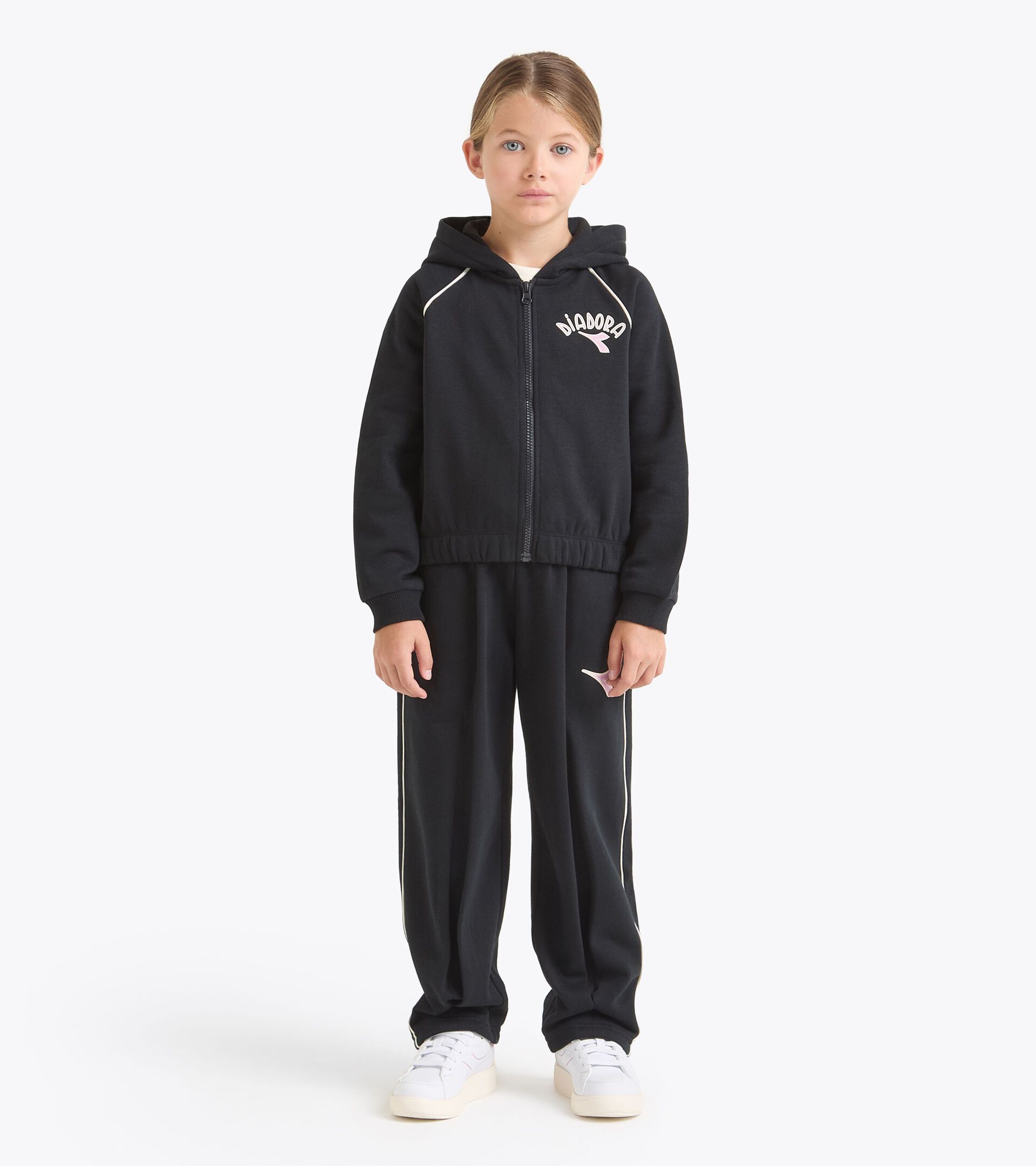 Conjunto de chándal - Niña/Adolescente
 JG. TRACKSUIT HD FZ LOGO (BR) NEGRO - Diadora