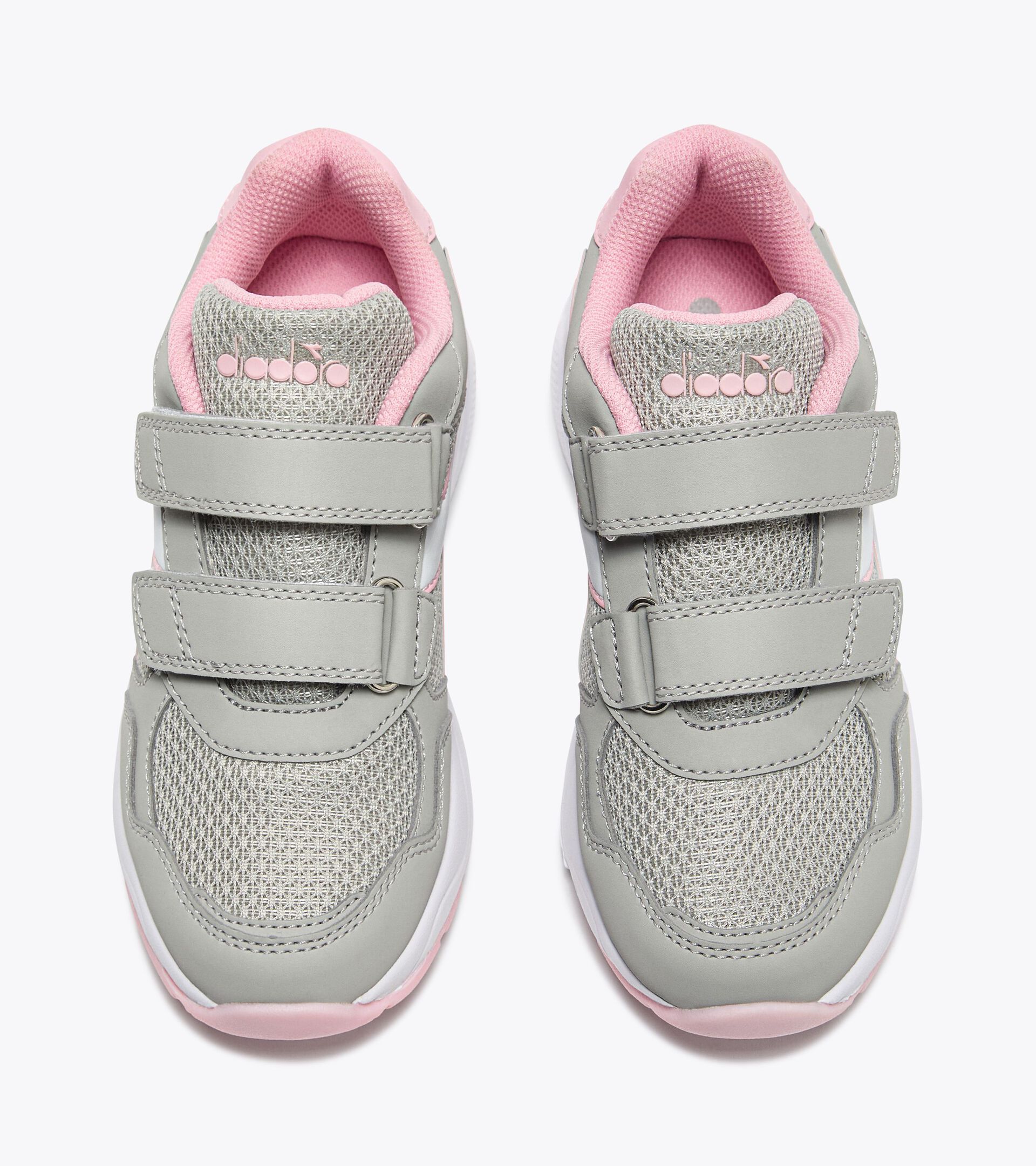 Junior running shoe - All-Gender FALCON 5 JR V SILVER/WHITE - Diadora