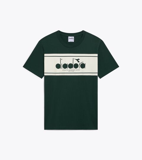 T-shirt &agrave; manches courtes - Regular - Homme LOGO SPECTRA SS T-SHIRT VERT PINEDE - Diadora