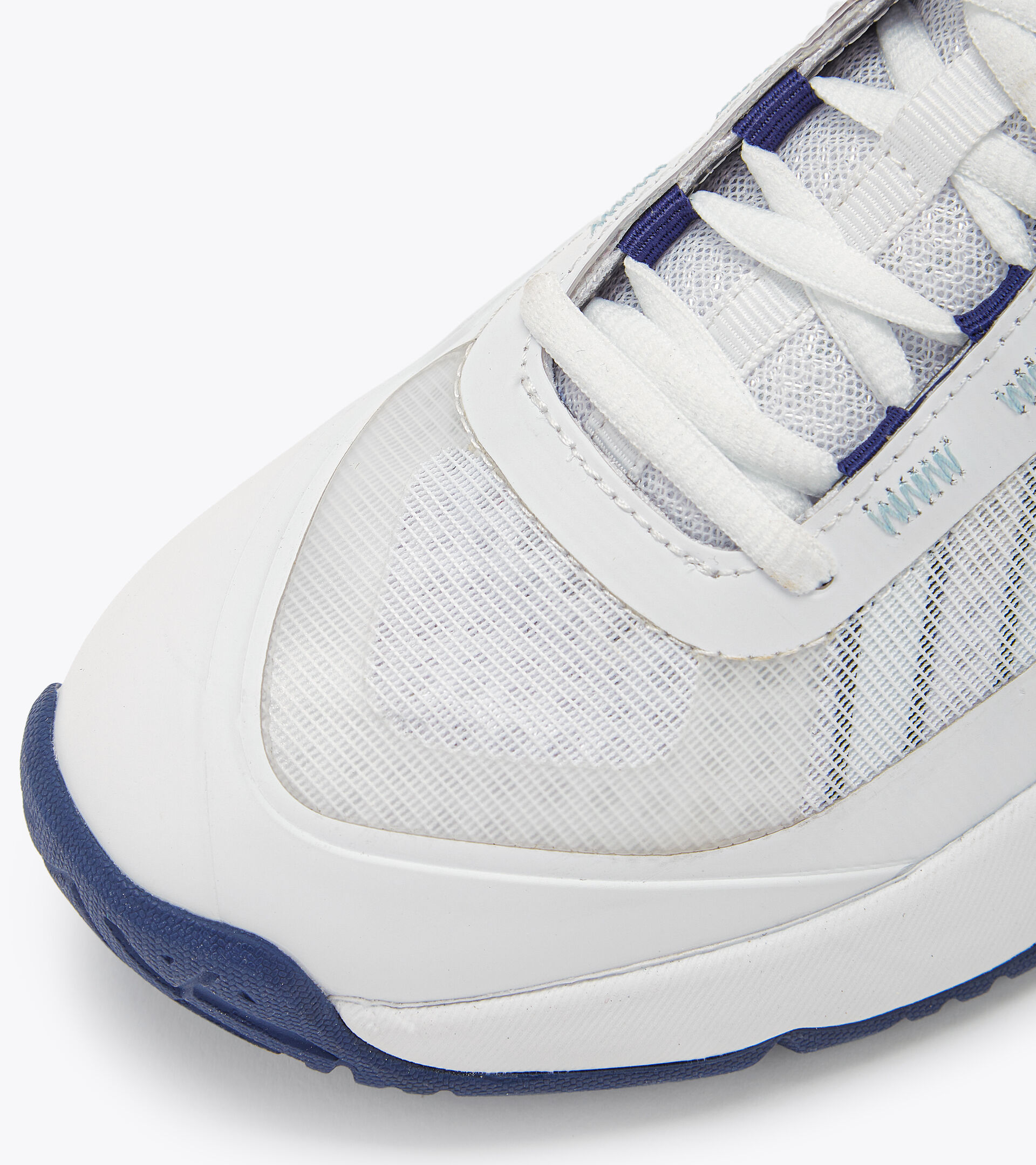 Tennis shoes for hard surfaces or clay courts - Women FINALE W AG WHITE/BLUE PRINT - Diadora