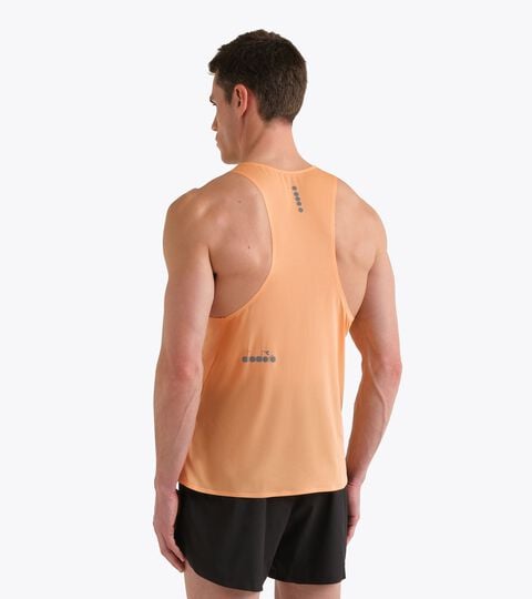 Super Light FIBRAZERO tank  - Running - Men&rsquo;s
 TANK SUPER LIGHT FIBRAZERO PEACH COBBLER - Diadora