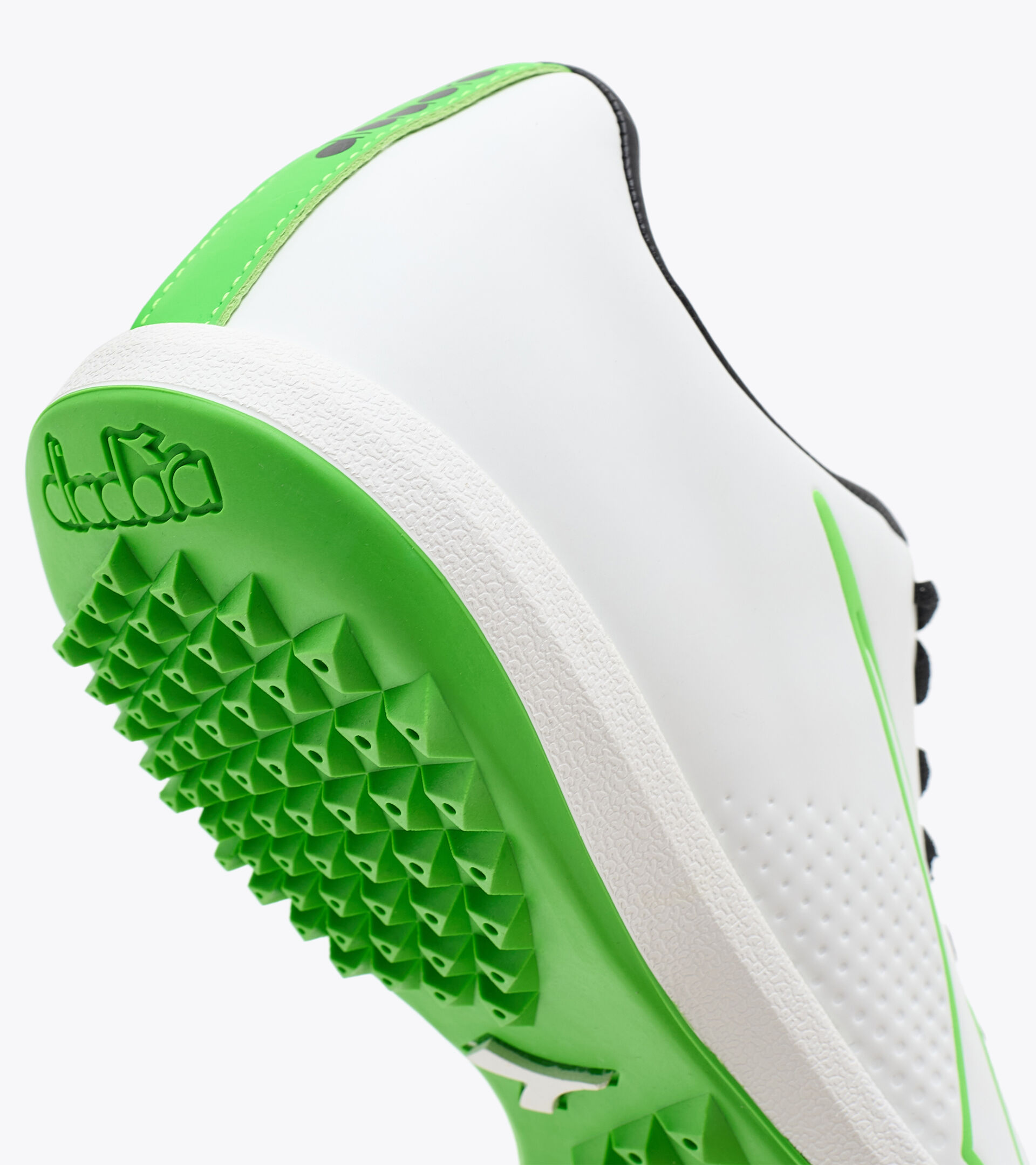 Chaussures de football pour terrains durs - Unisexe PICHICHI 4 TFR BLANC/VERT FLUO/NOIR - Diadora
