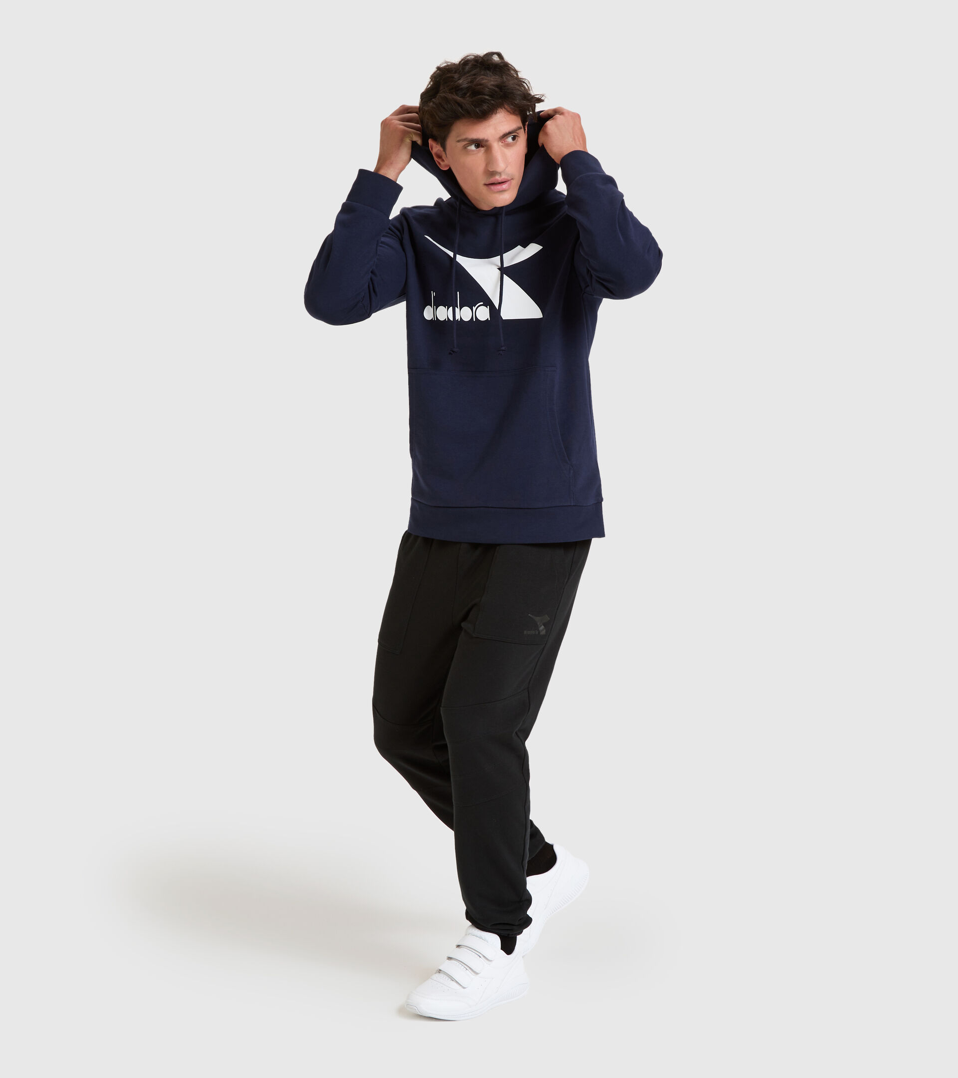Apparel Sport UOMO HOODIE BIG LOGO CLASSIC NAVY Diadora