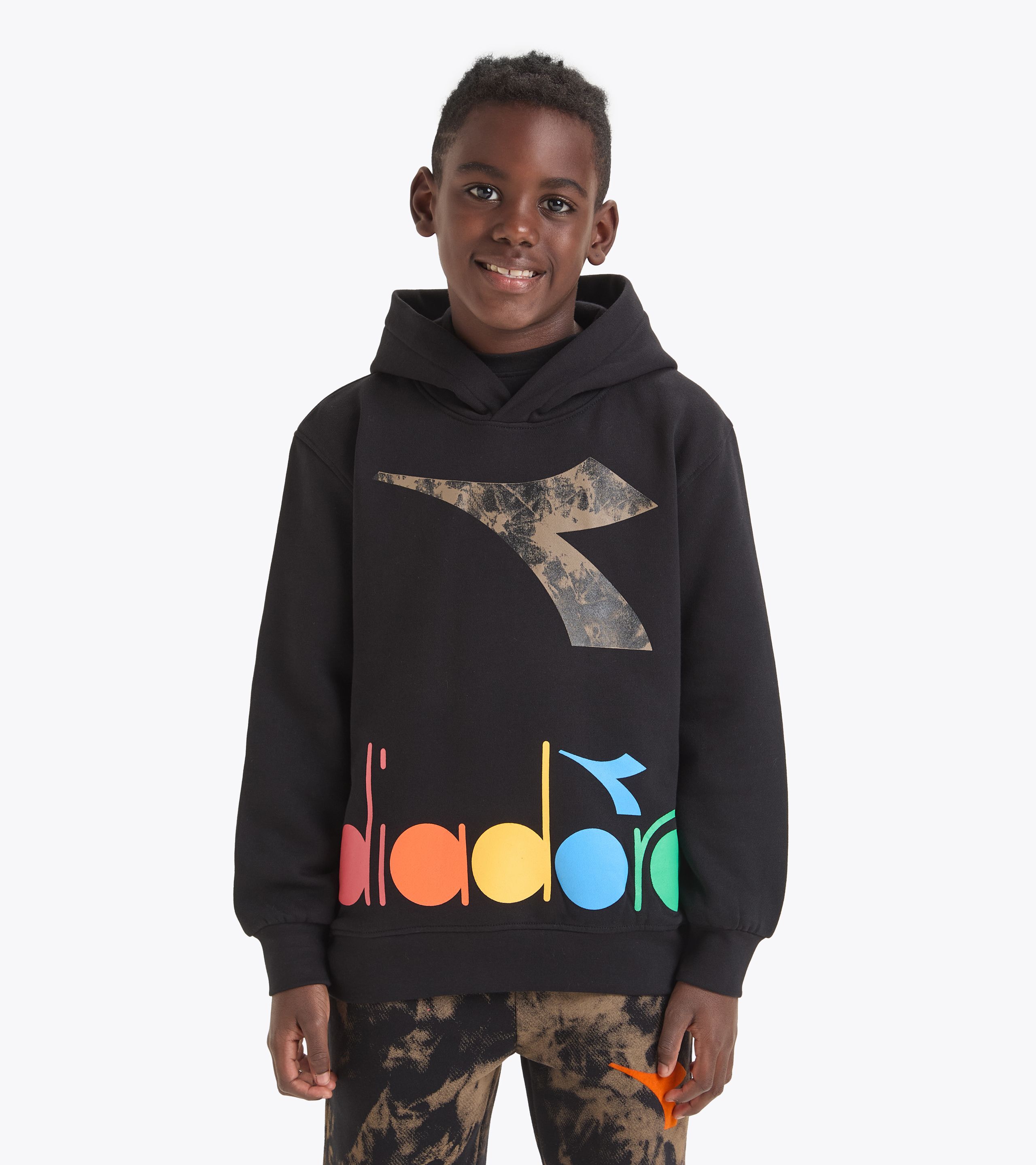 Felpa diadora con cappuccio discount