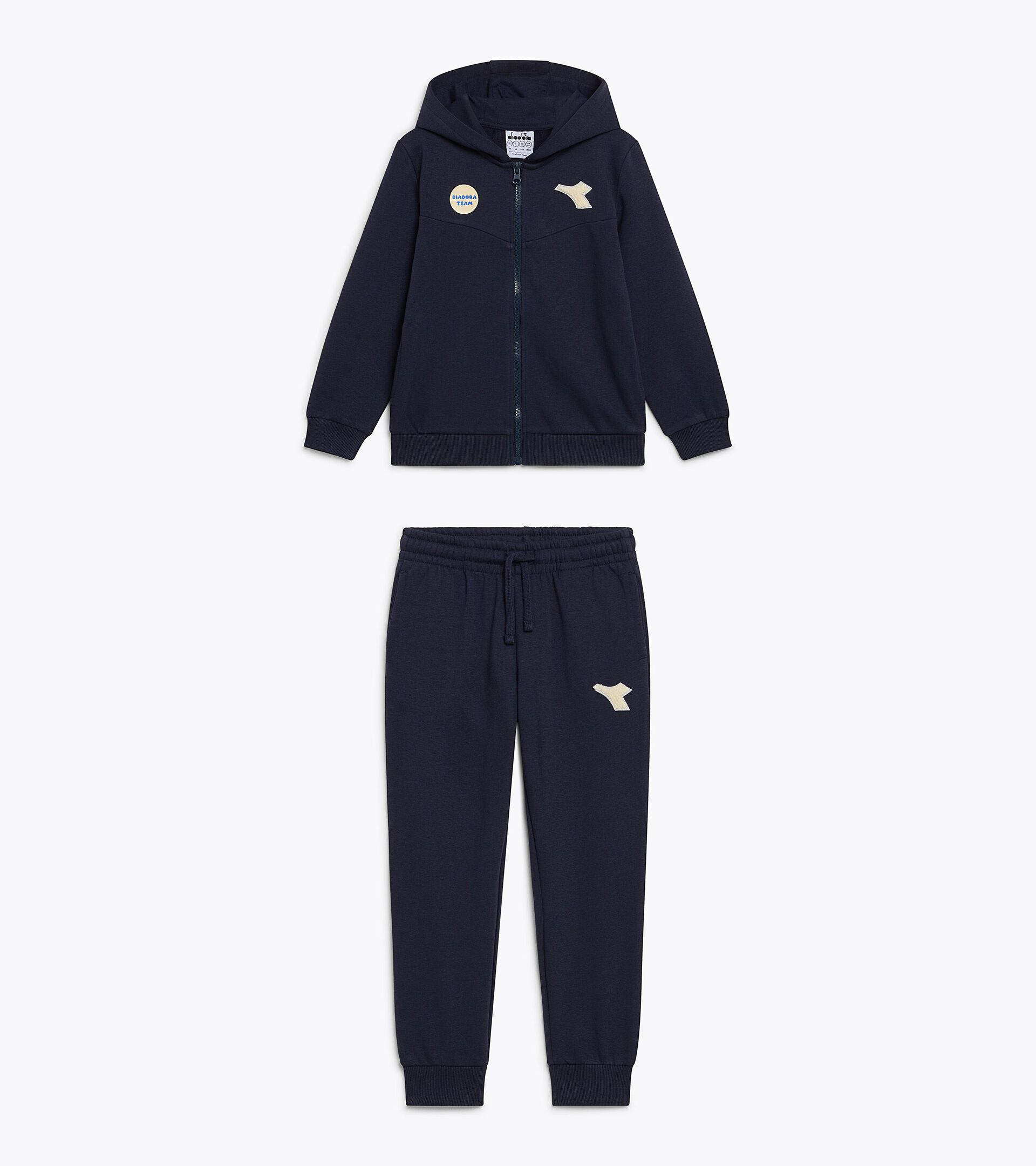 Surv&ecirc;tement cotton look - Regular/Relaxed - Gar&ccedil;on et fille JU. TRACKSUIT HD FZ LOGO (FT) BLEU NUITS - Diadora