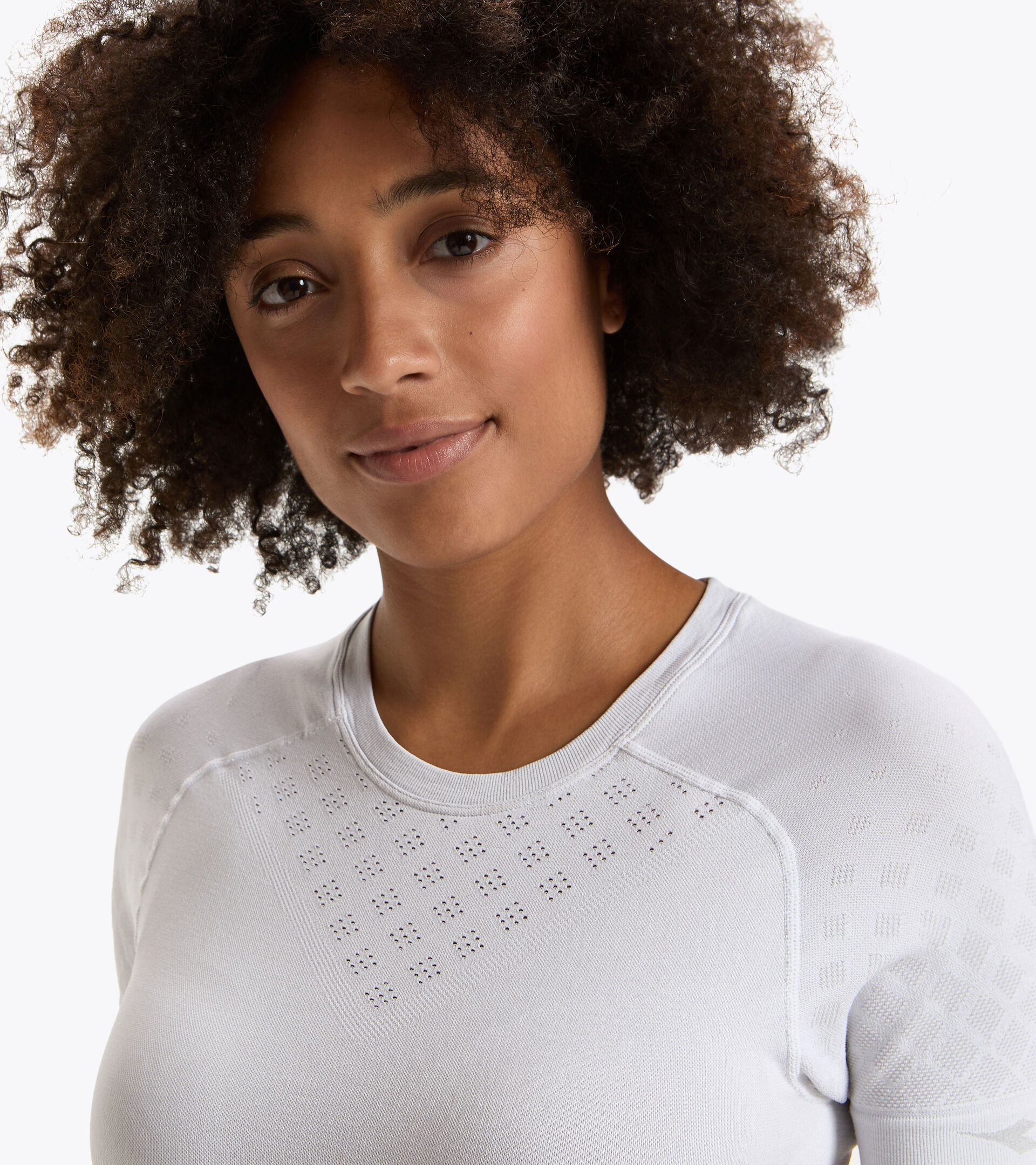 Short-sleeved training t-shirt - Women L. SS T-SHIRT ACT OPTICAL WHITE - Diadora