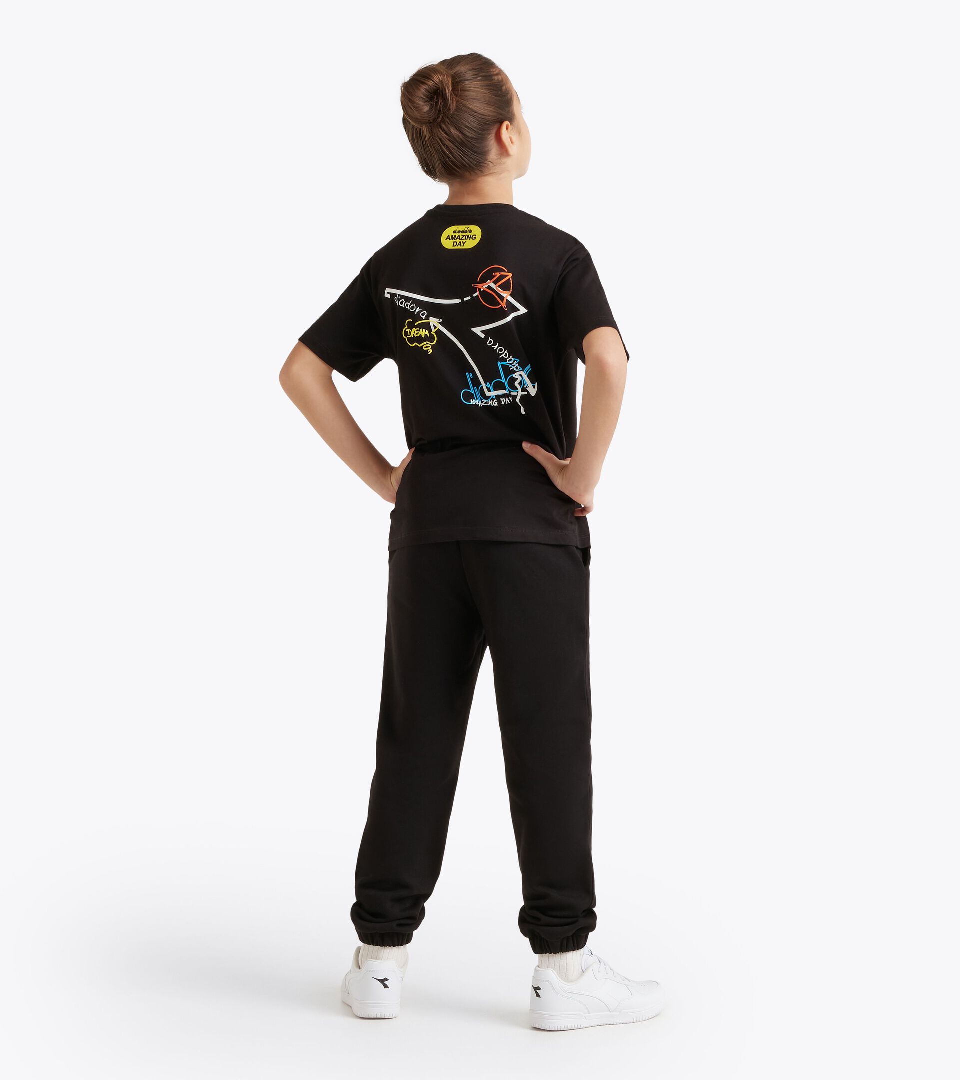 Maglietta a maniche corte - Ragazzi JB. T-SHIRT SS COMIC NERO - Diadora