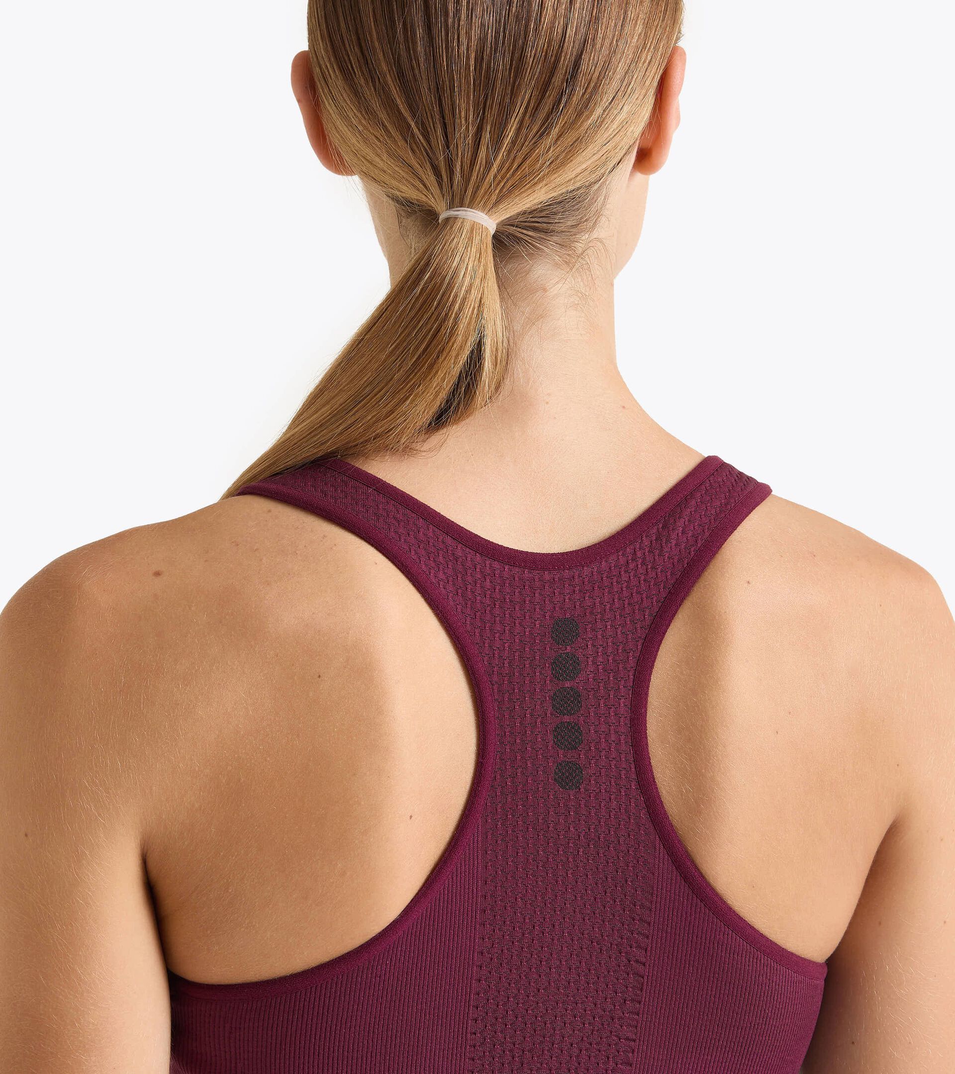 Soutien-gorge technique Made in Italy§Running§Femme L. MEDIUM BRA STRATOZERO ROUGE BANDEROLE - Diadora