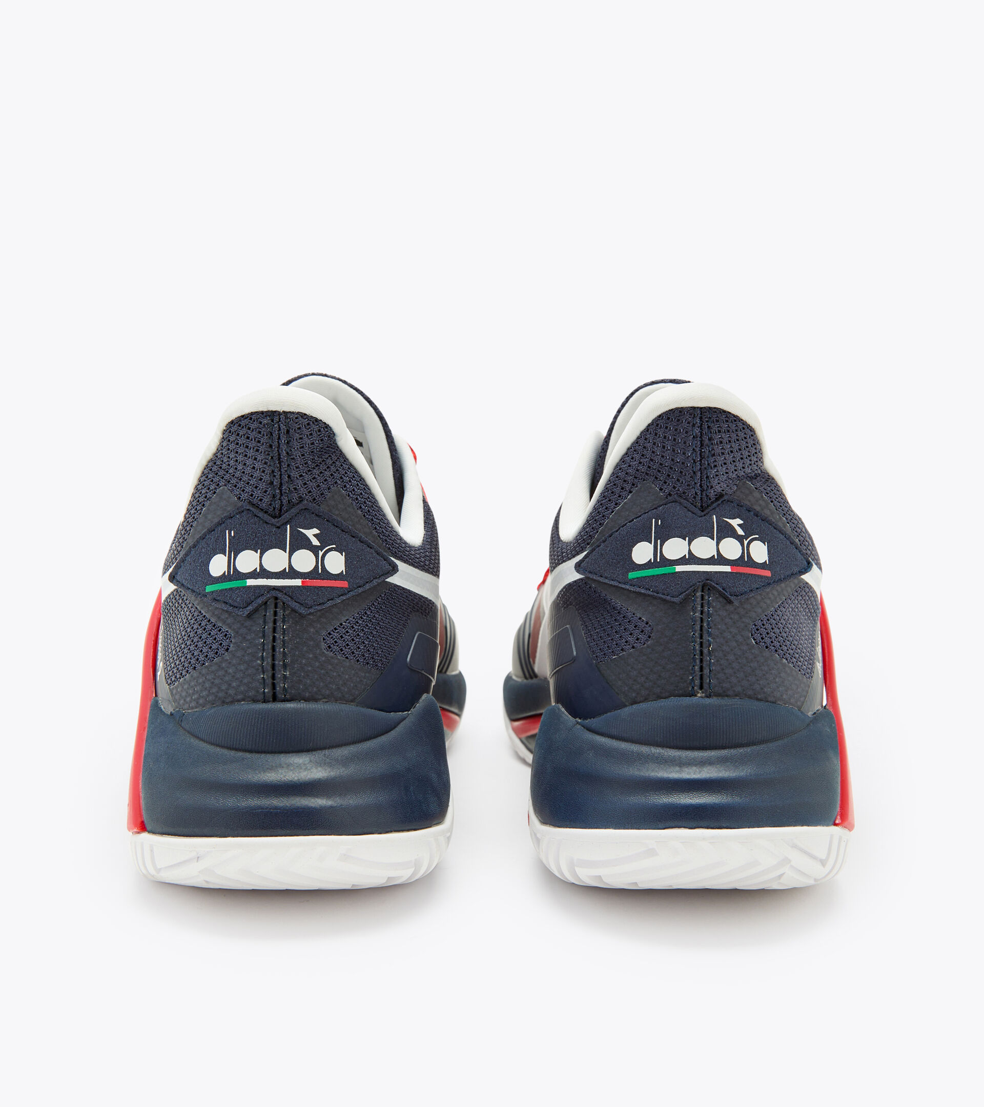 Tennis shoes for hard surfaces or clay - Men B.ICON 2 AG BLUE CORSAIR/WHITE/FIERY RED - Diadora