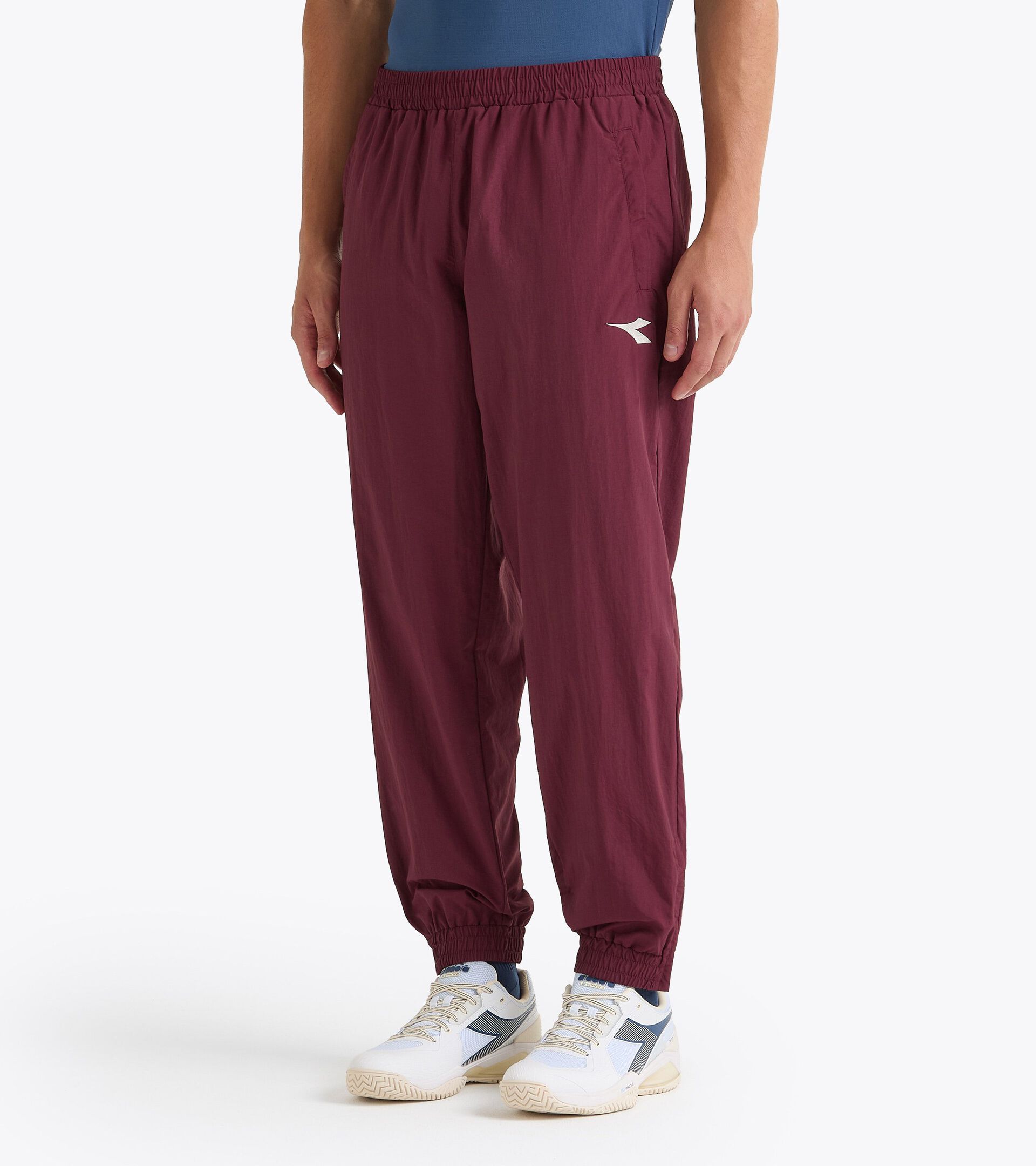 Tennis Jacket made of taslan - Competition - All-Gender U. TRACK PANTS MATCH MAROON BANNER - Diadora