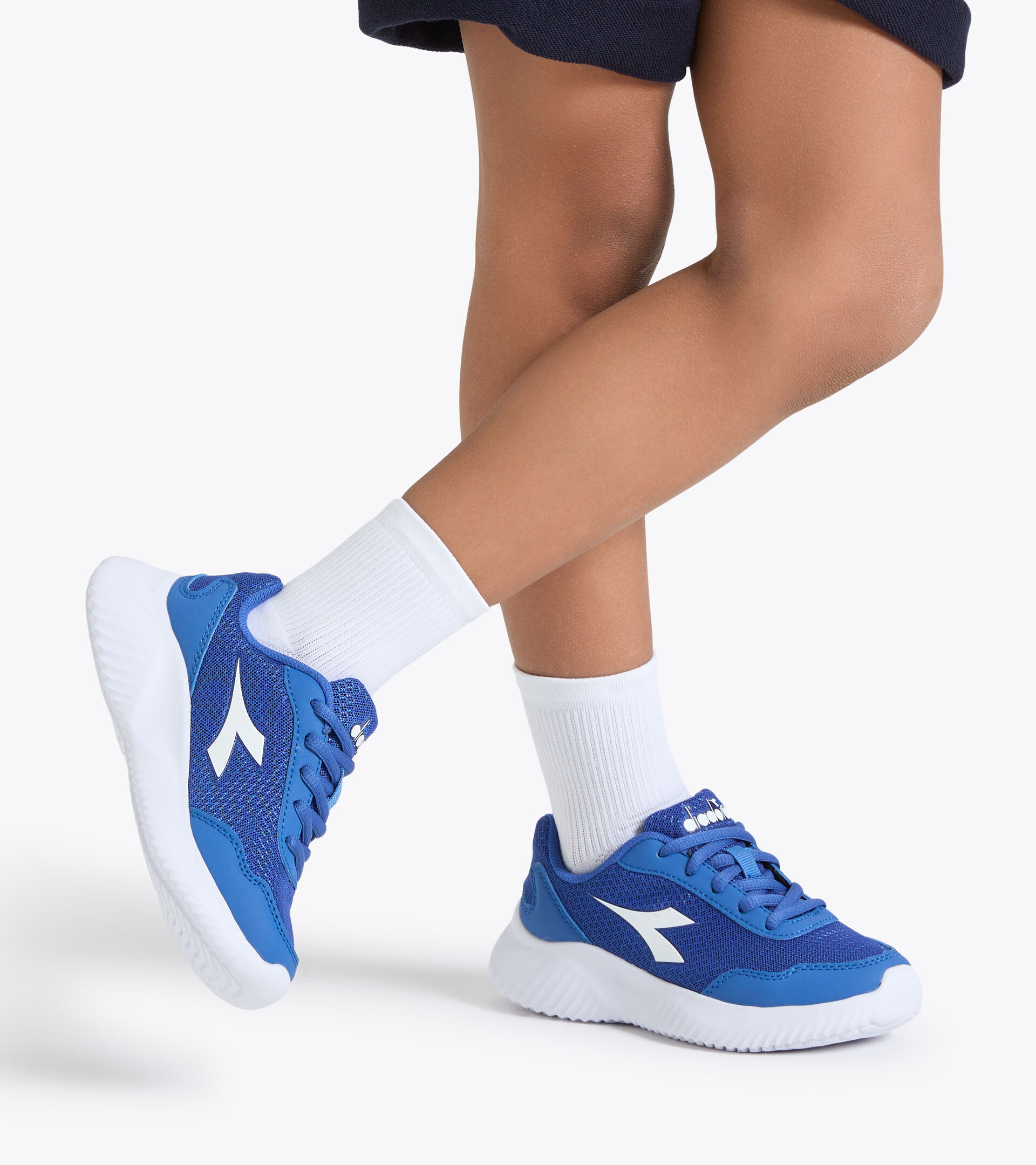 Zapatillas de running juveniles con cordones - Unisex ROBIN 3 JR BLU FEDERALE/BIANCO - Diadora