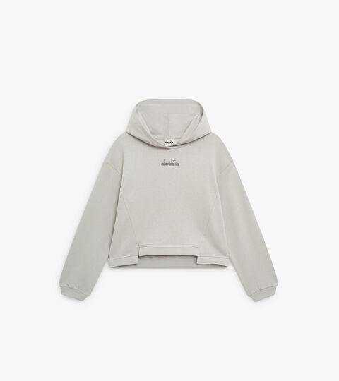 Hoodie - Women&rsquo;s L. HOODIE LOGO GREEN GRAY - Diadora