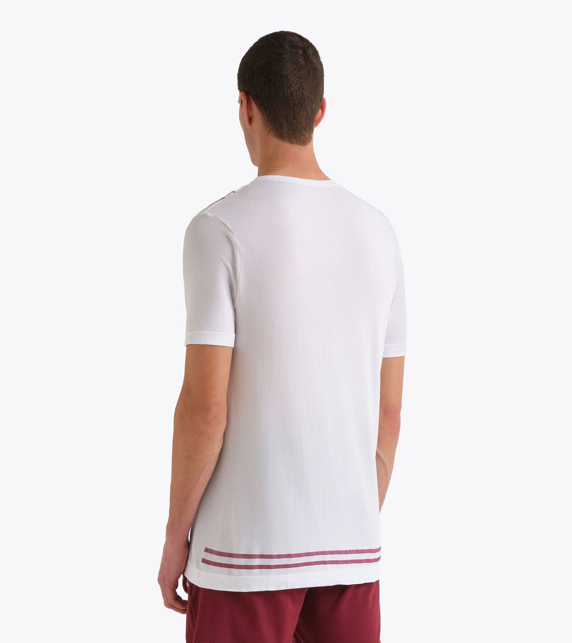 Camiseta STRATOUNO Made in Italy - Competici&oacute;n - Hombre
 SS T-SHIRT MATCH STRATOUNO BLANCO VIVO - Diadora