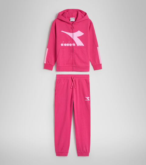 JU.TRACKSUIT HD RAINBOW, FUCHSIE VIOLETT Trainingsanzug mit Kapuze Junior - Unisex JU.TRACKSUIT HD RAINBOW FUCHSIE VIOLETT - Diadora