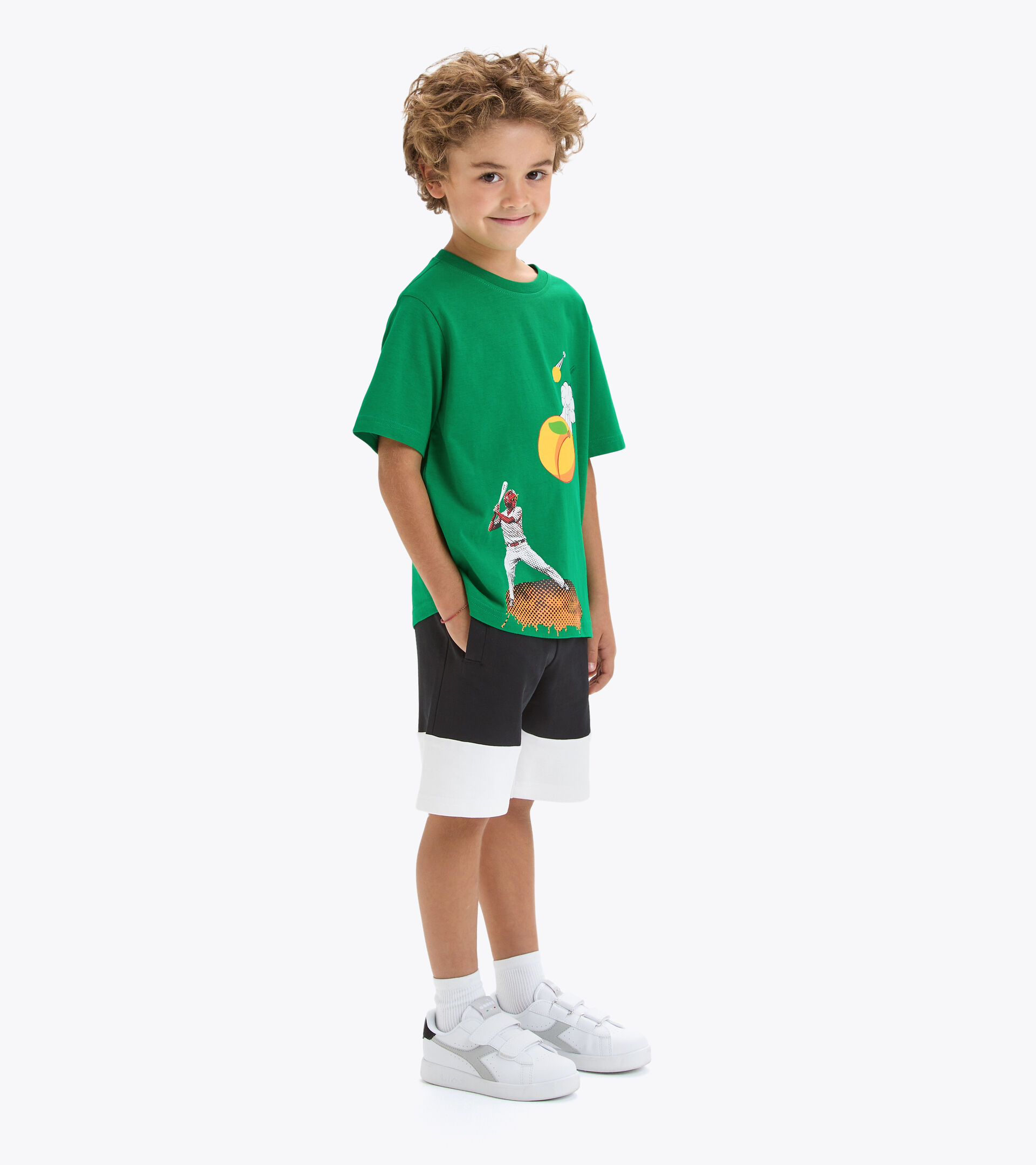 null JB. T-SHIRT SS BOUNCE JOLLY GREEN - Diadora
