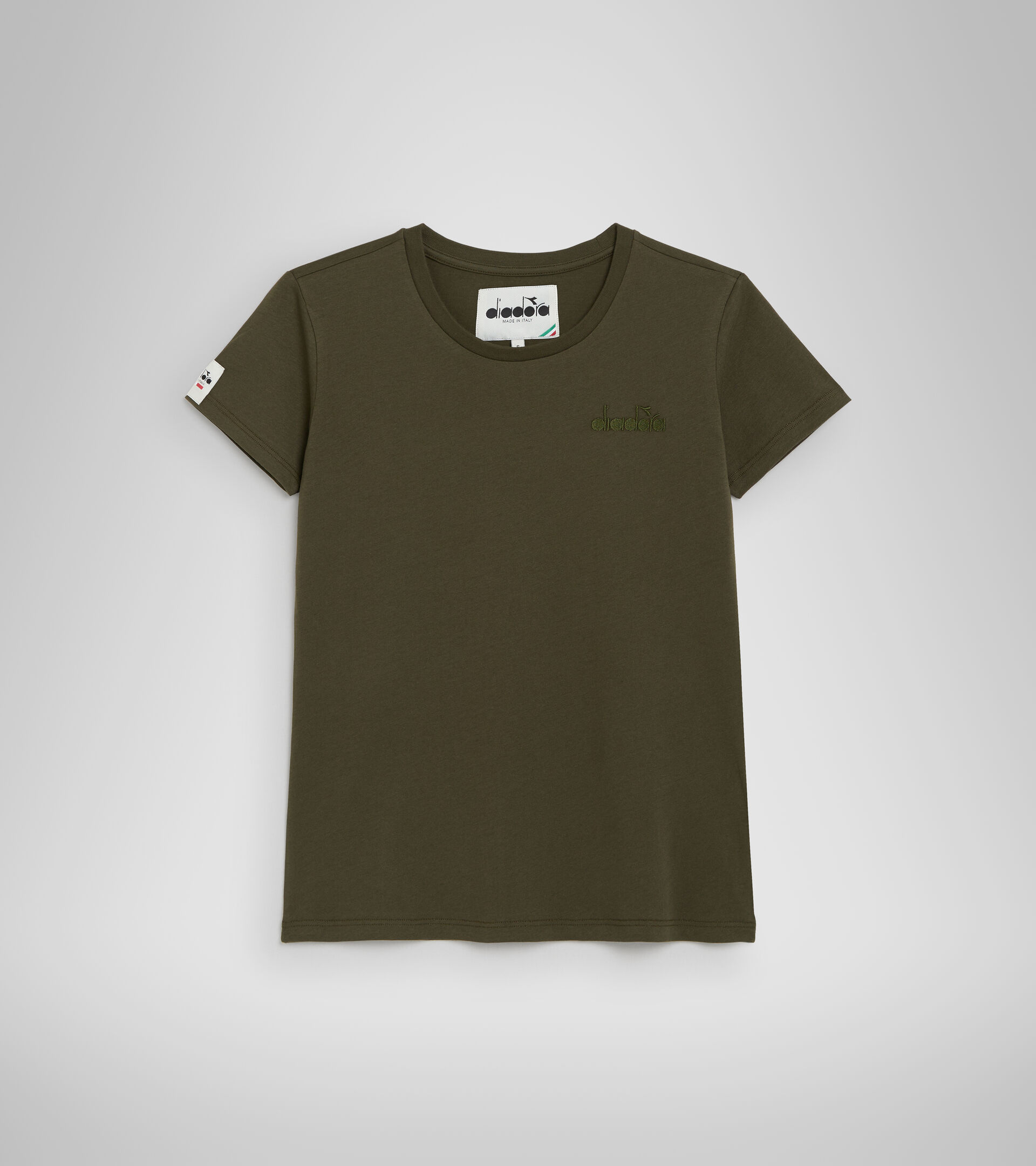 Cotton T-shirt - Made in Italy - Women L. T-SHIRT SS MII GREEN MILITARY - Diadora
