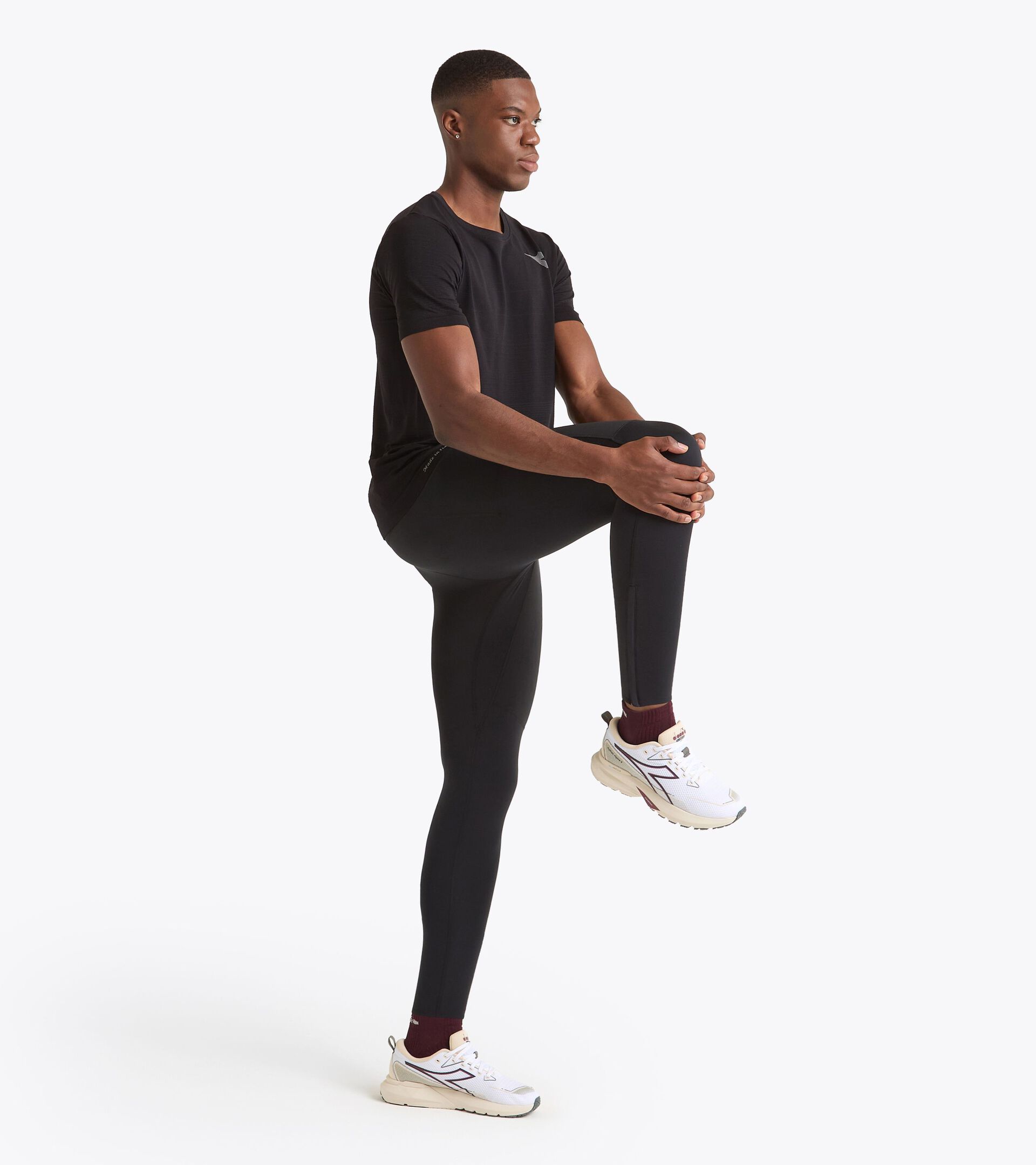 Thermoregulierende Leggings mit FIBRAZERO-Garnen - Winter Protection - Herren RUN TIGHTS WINTER PROTECTION SCHWARZ - Diadora