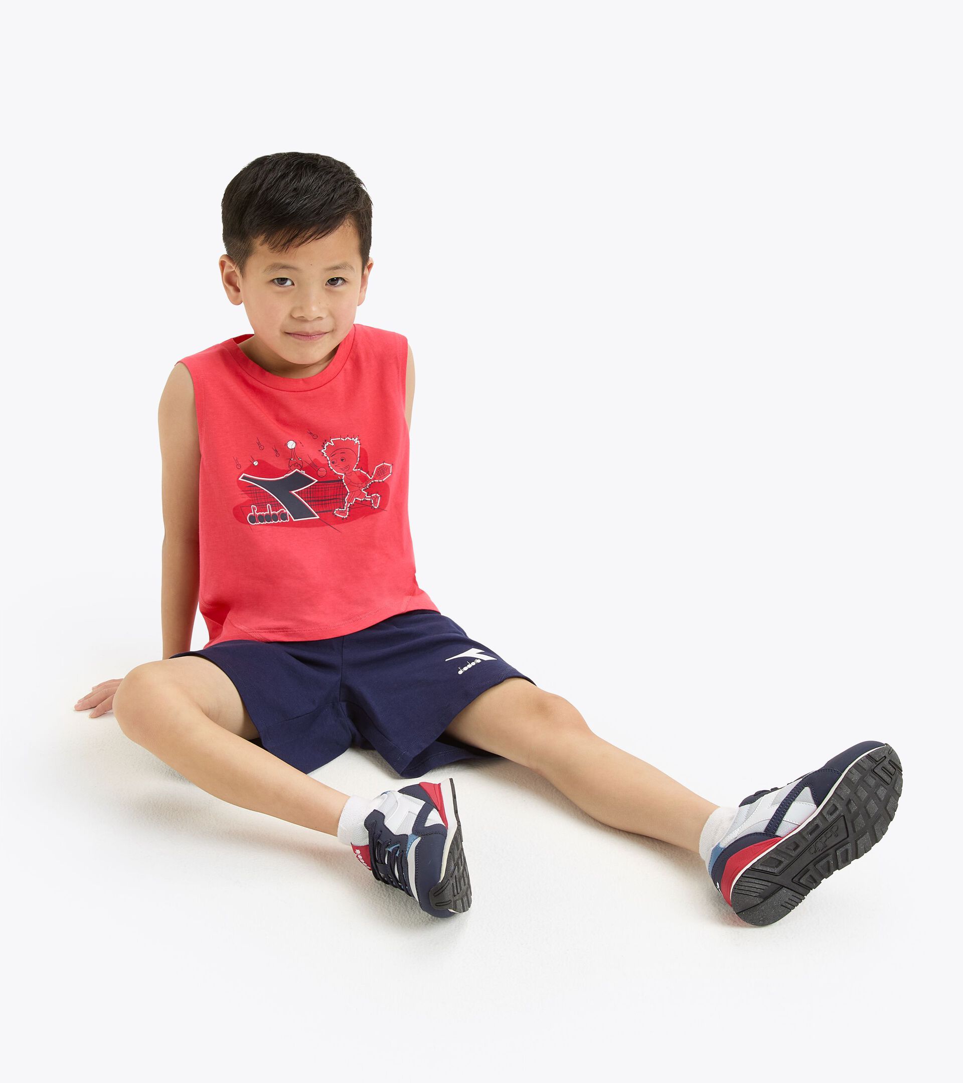 
Sports set - Tank top and shorts - Boy
 JB. SET SL RIDDLE CAYENNE RED - Diadora