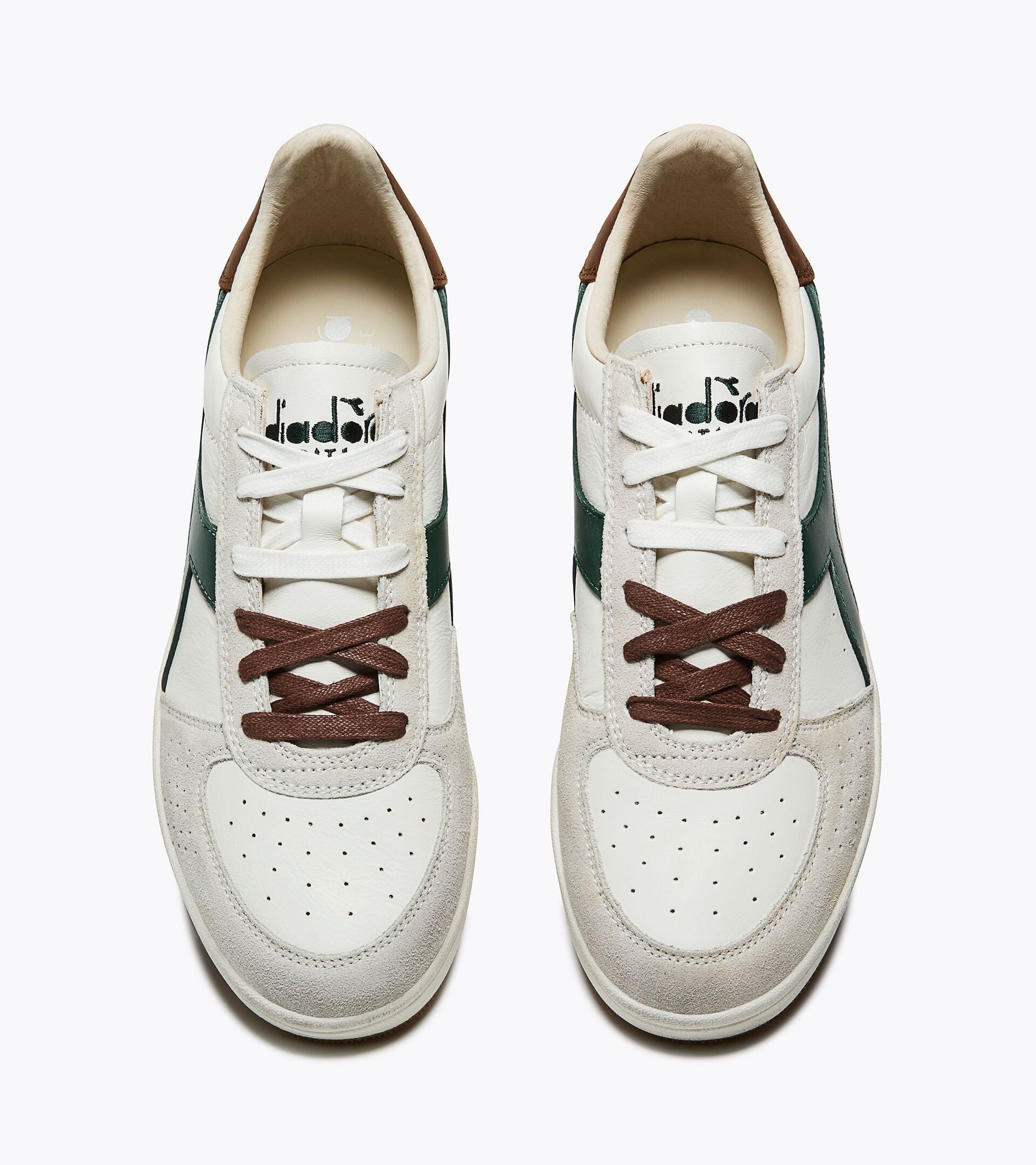 Heritage Leather Sneaker - All-gender B.ELITE SPORTY WHITE/PINENEEDLE - Diadora