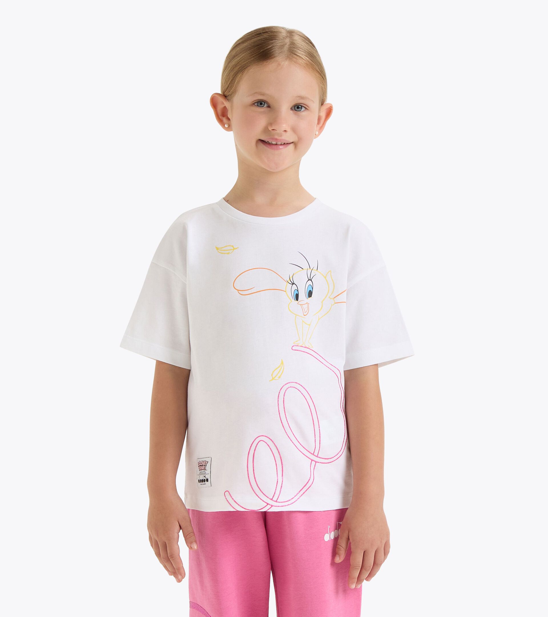 Looney Tunes t-shirt - Girls 
 JG.T-SHIRT SS TEAM LT OPTICAL WHITE - Diadora