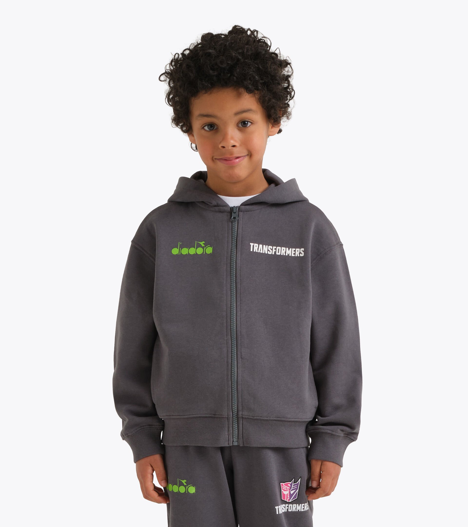 Transformers Hoodie - Boys and girls JU. HOODIE FZ TRANSFORMERS TURBULENCE - Diadora
