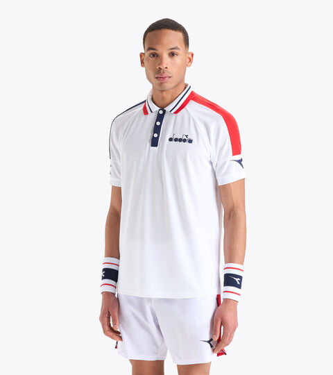 Tennis-Poloshirt - Herren SS POLO ICON STRAHLEND WEISSE - Diadora