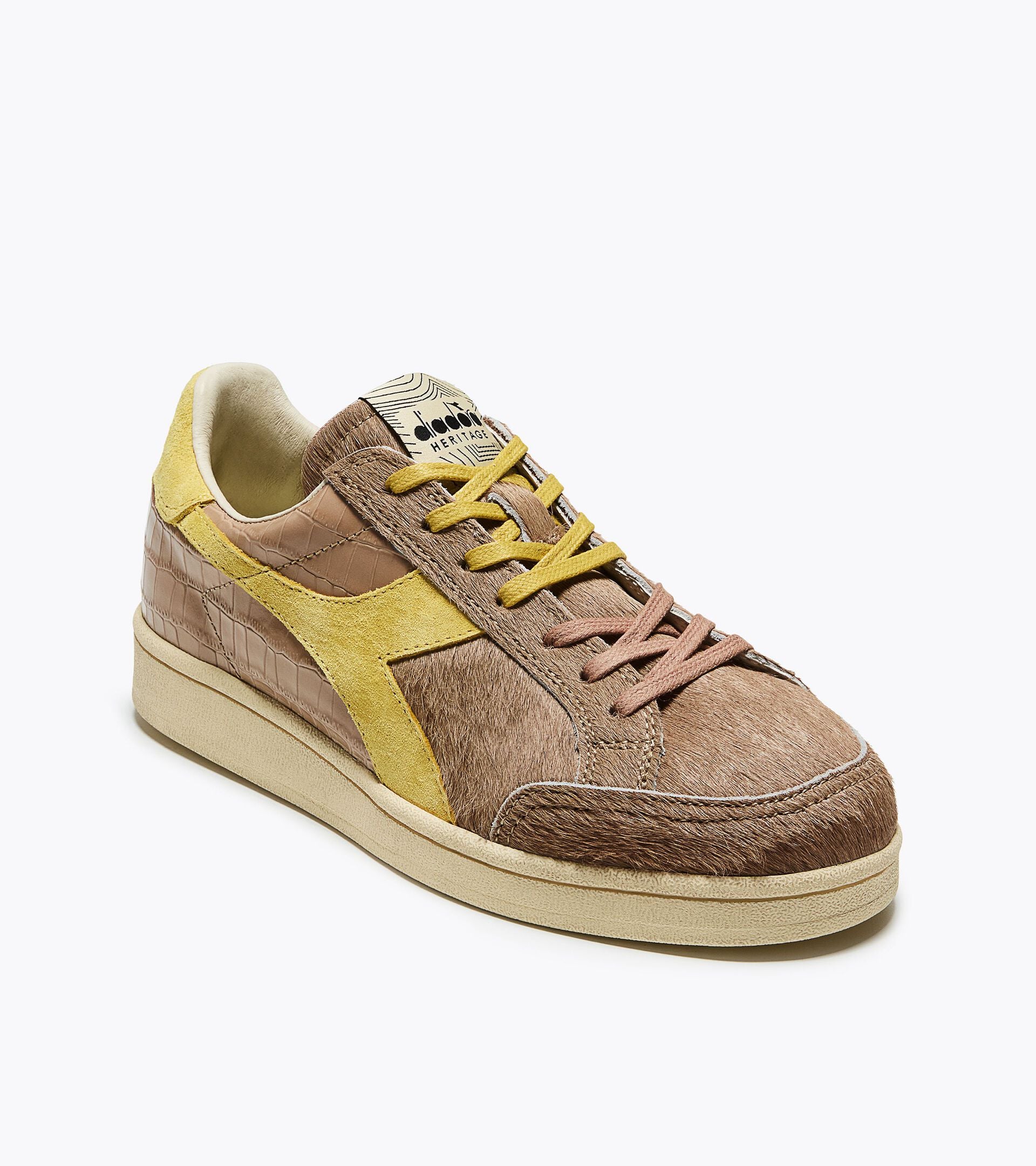 Heritage Sneaker - Women&rsquo;s PRESTIGE HORSY CROCO WN BROWN AFFOGAT - Diadora