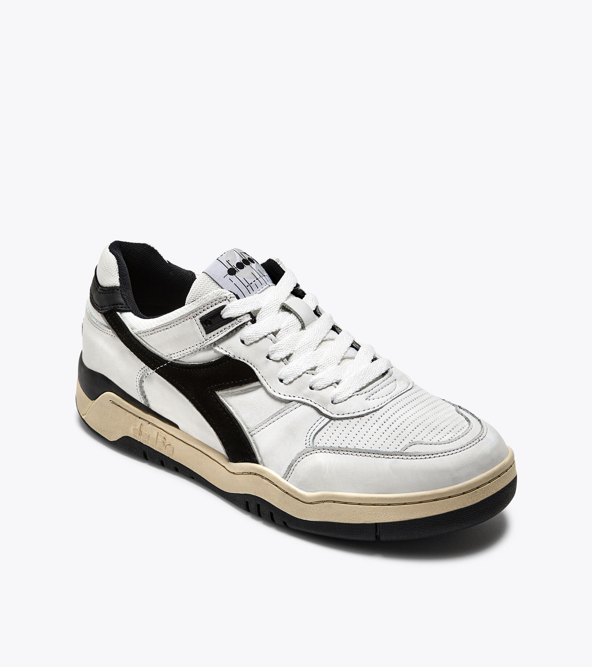 Heritage shoe - Gender neutral B.560 USED WHITE/BLACK - Diadora