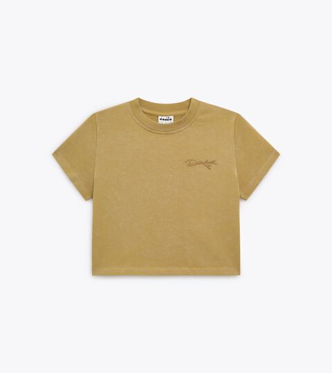 Retro-inspired Cotton T-shirt - Slim Fit - Women&rsquo;s
 L. T-SHIRT SS AVENUE LAB II GREEN KHAKI - Diadora