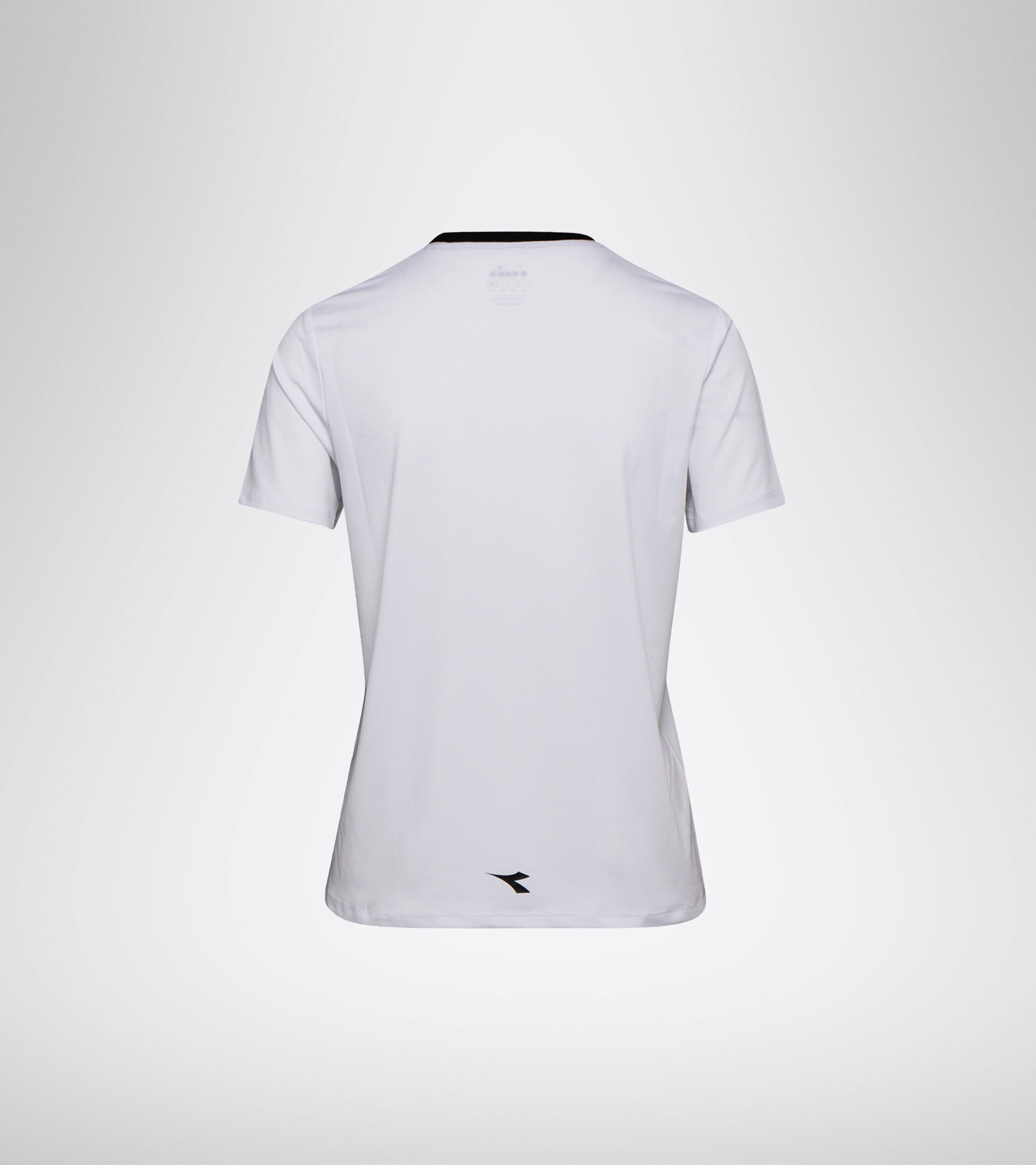 Tennis T-shirt - Women L. SS T-SHIRT OPTICAL WHITE/BLACK - Diadora
