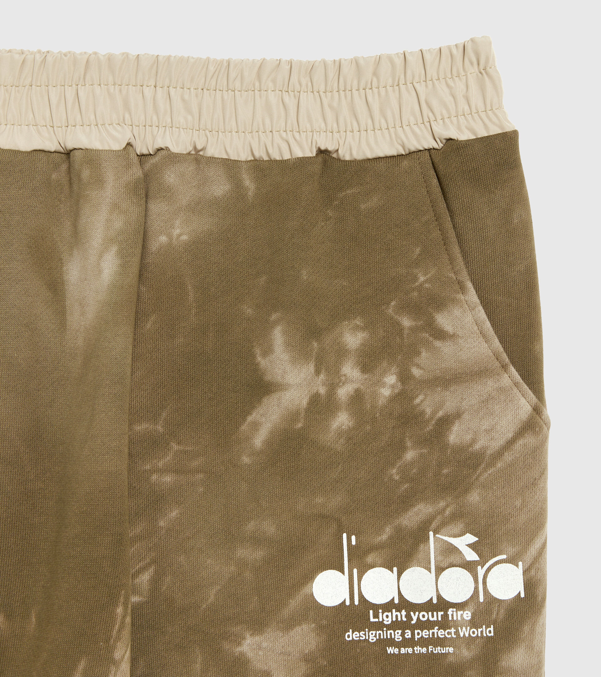 Pantalones de chándal tie-dye - Niña JG.PANTS CUFF AO D NEUTRO(00001) - Diadora
