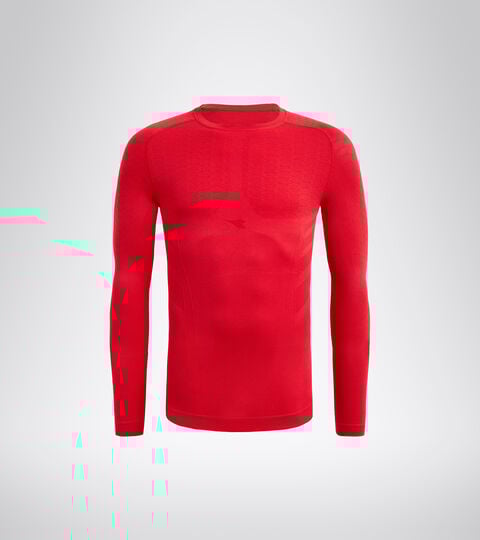 LS T-SHIRT ACT, ROJO LICEOS Apparel Sport UOMO LS T-SHIRT ACT ROJO LICEOS Diadora